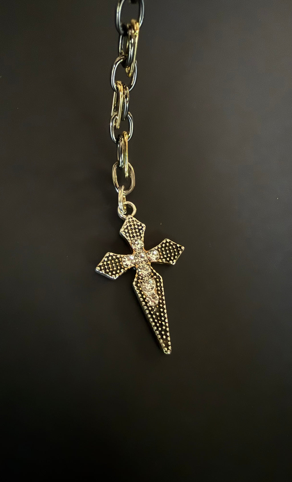 Black and Gold Cross