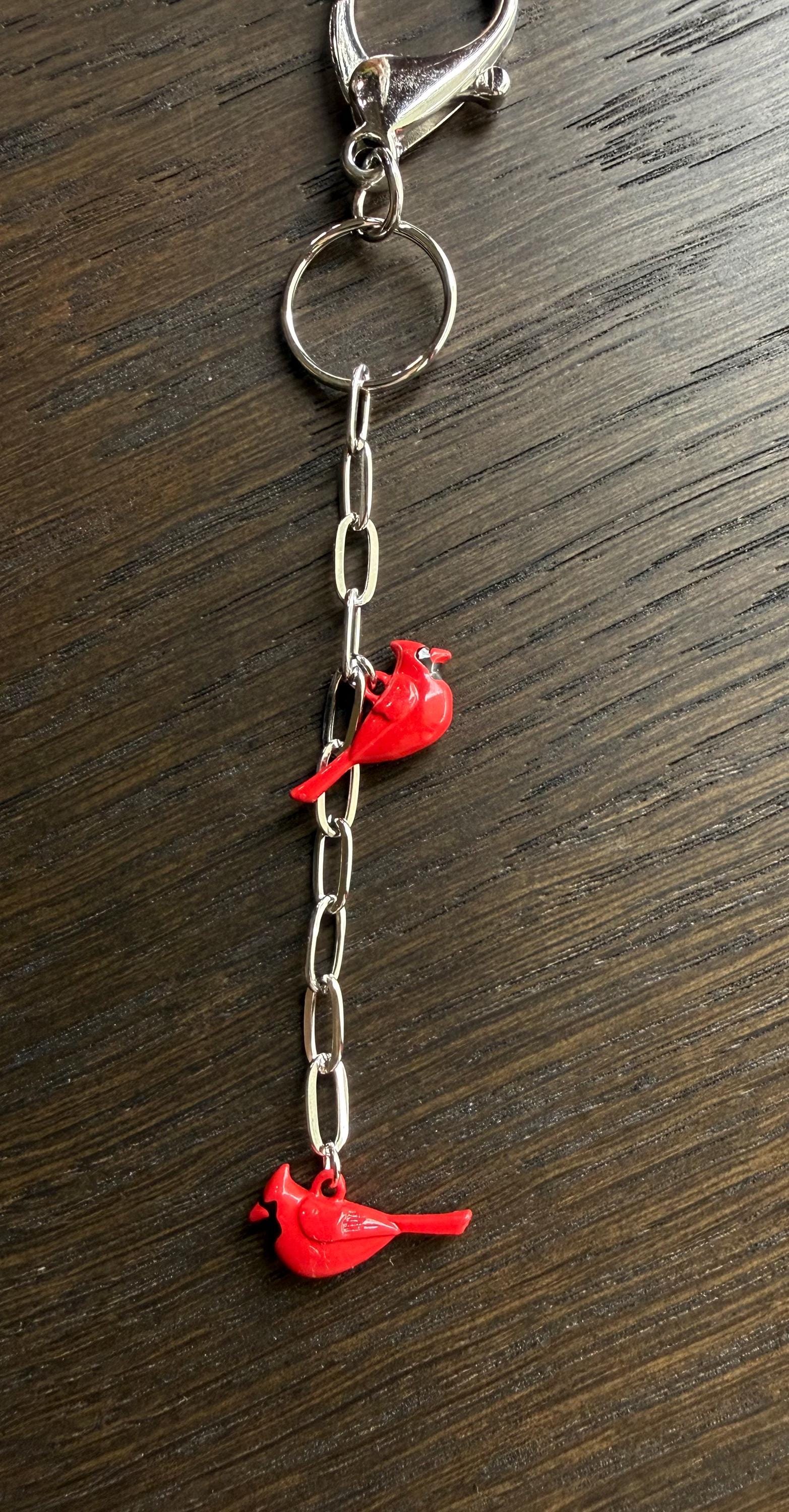 Cardinal Bag Charm or Keychain