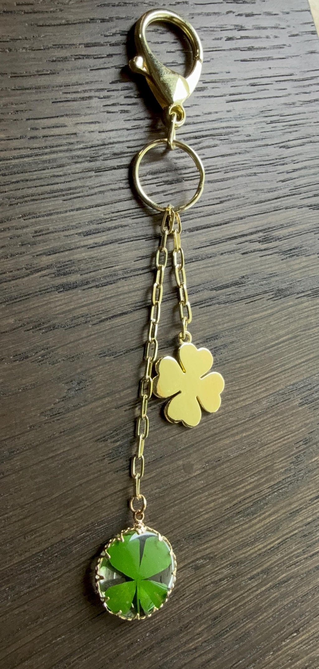 4 Leaf Clover, Keychain or Bag Charm