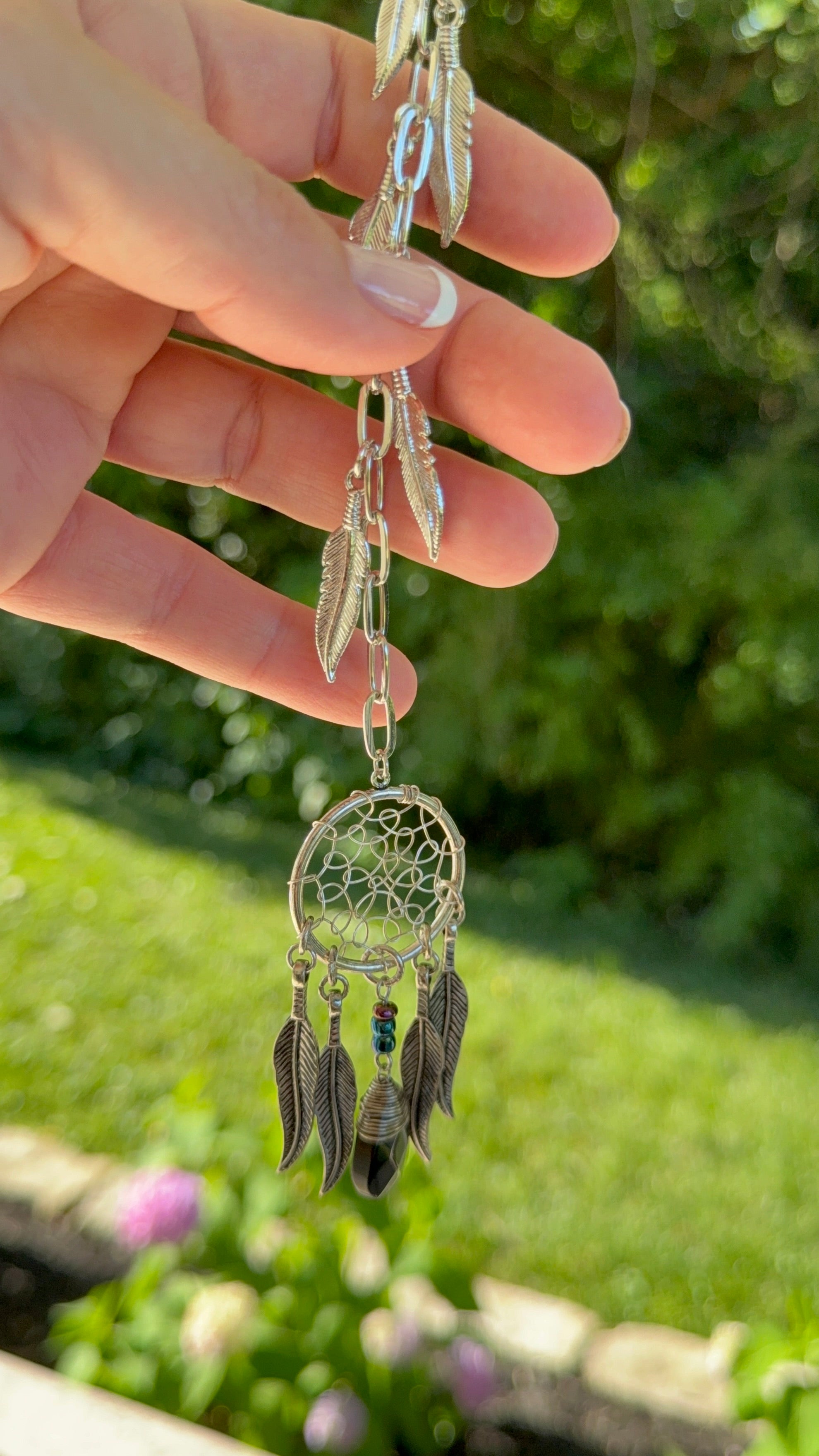 Dream Catcher Rearview Mirror Charm