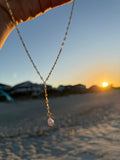 Single Pearl Drop Necklace