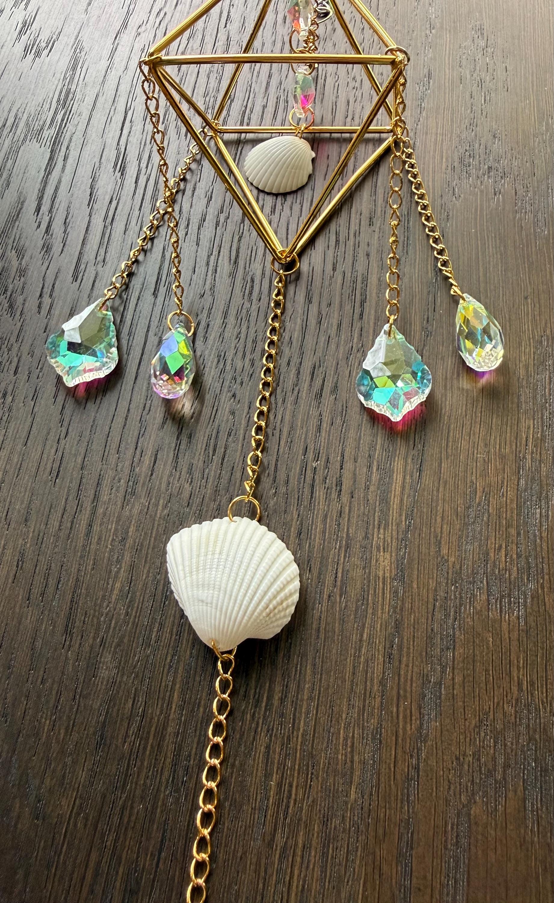 Scallop Shells, Suncatcher Providing Endless Rainbows