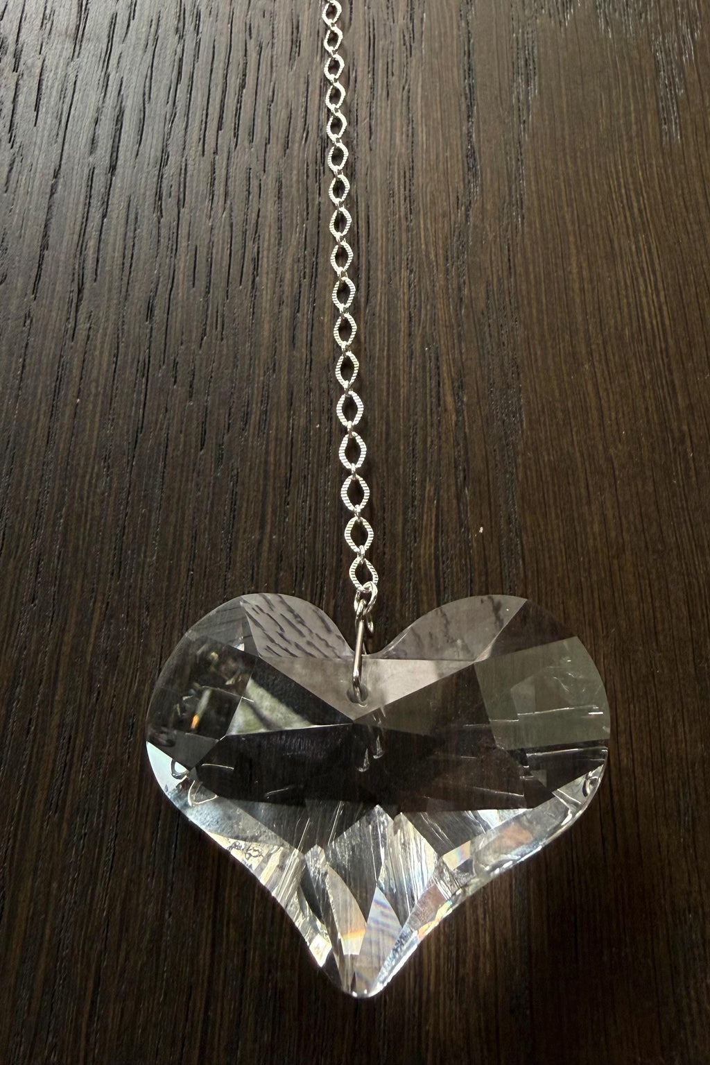 Crystal Heart Suncatcher