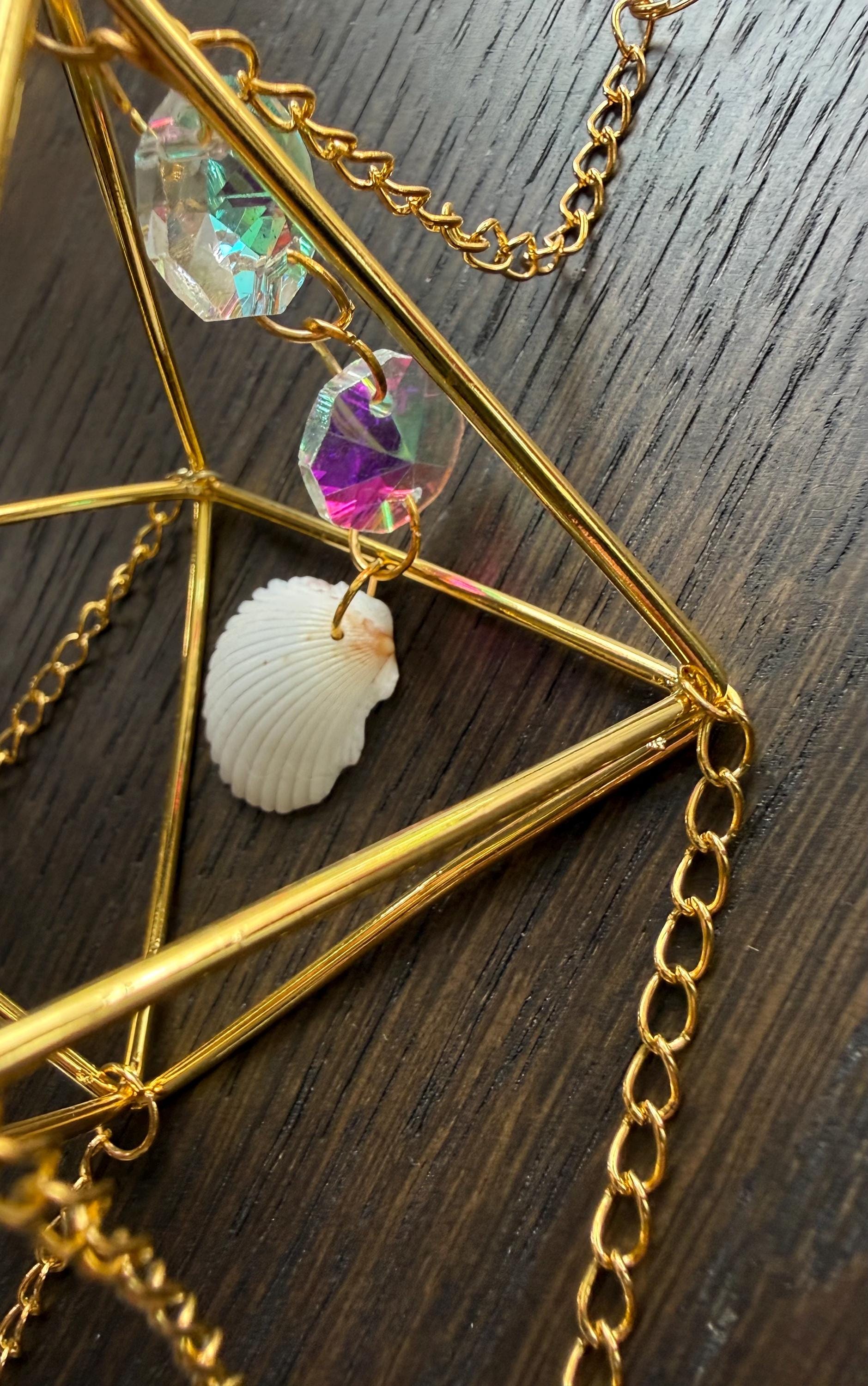 Scallop Shells, Suncatcher Providing Endless Rainbows