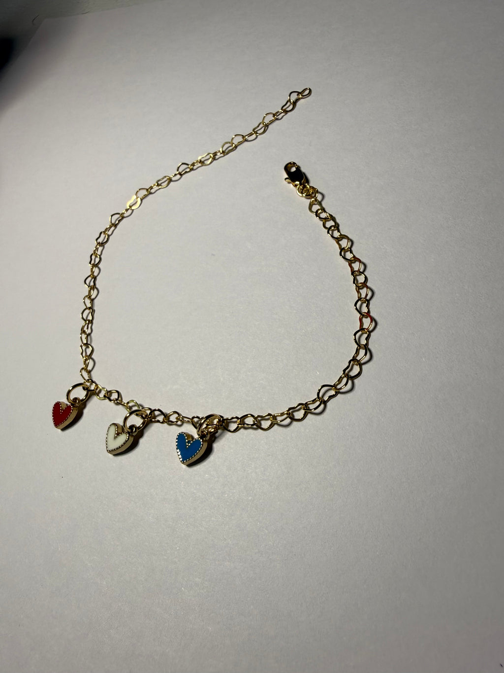 Red, White & Blue Anklet (matching keychain available)