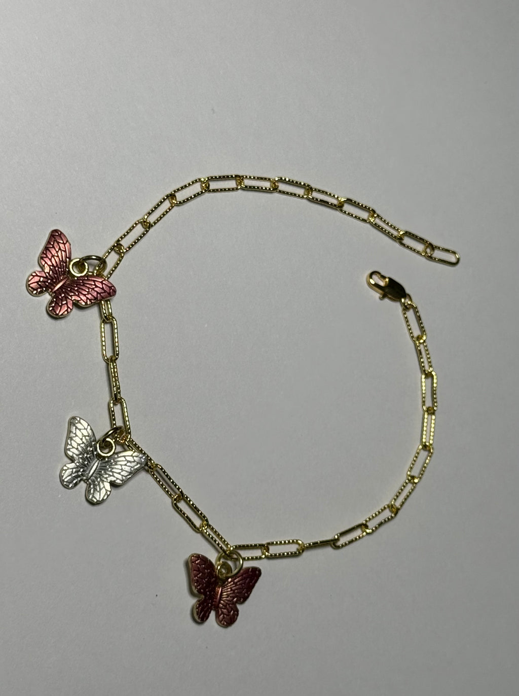 Anklet with Butterfly Charm