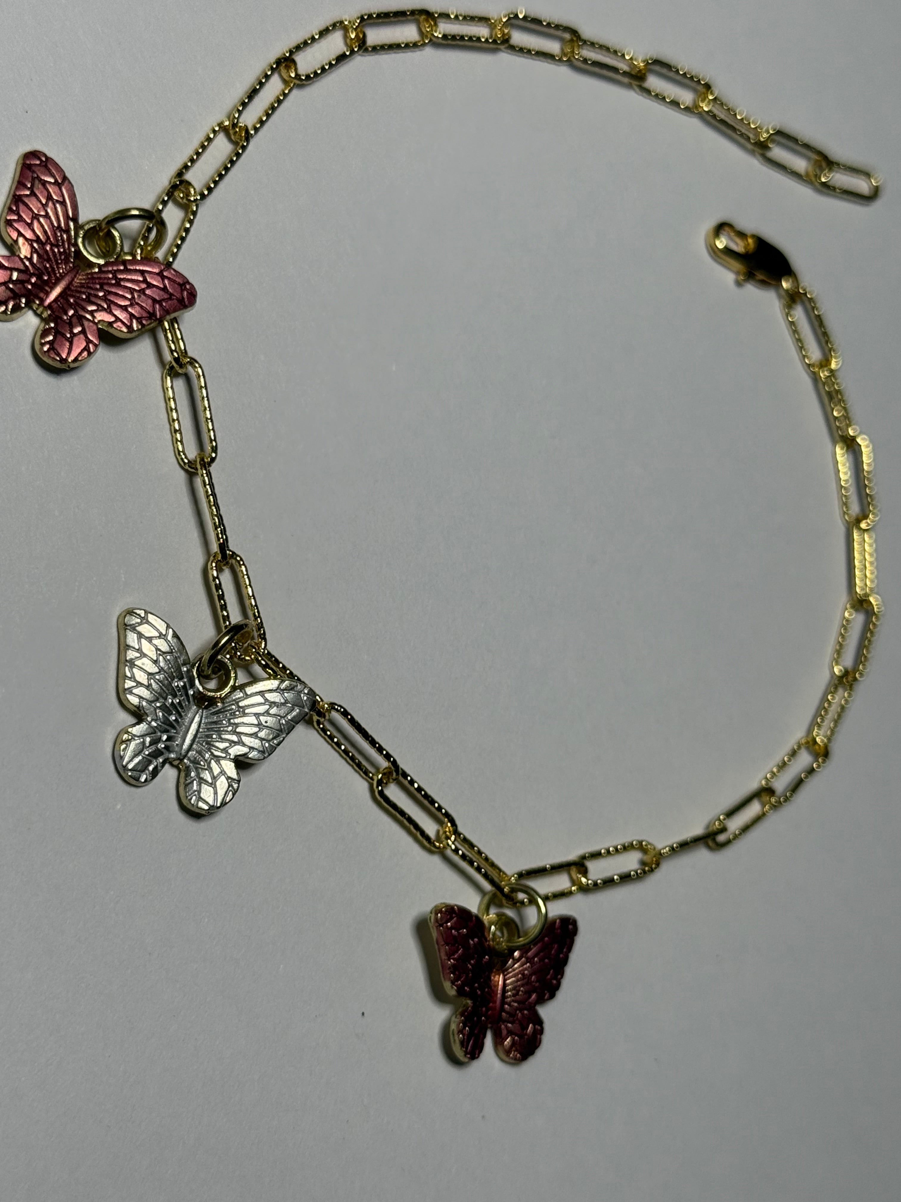 Anklet with Butterfly Charm