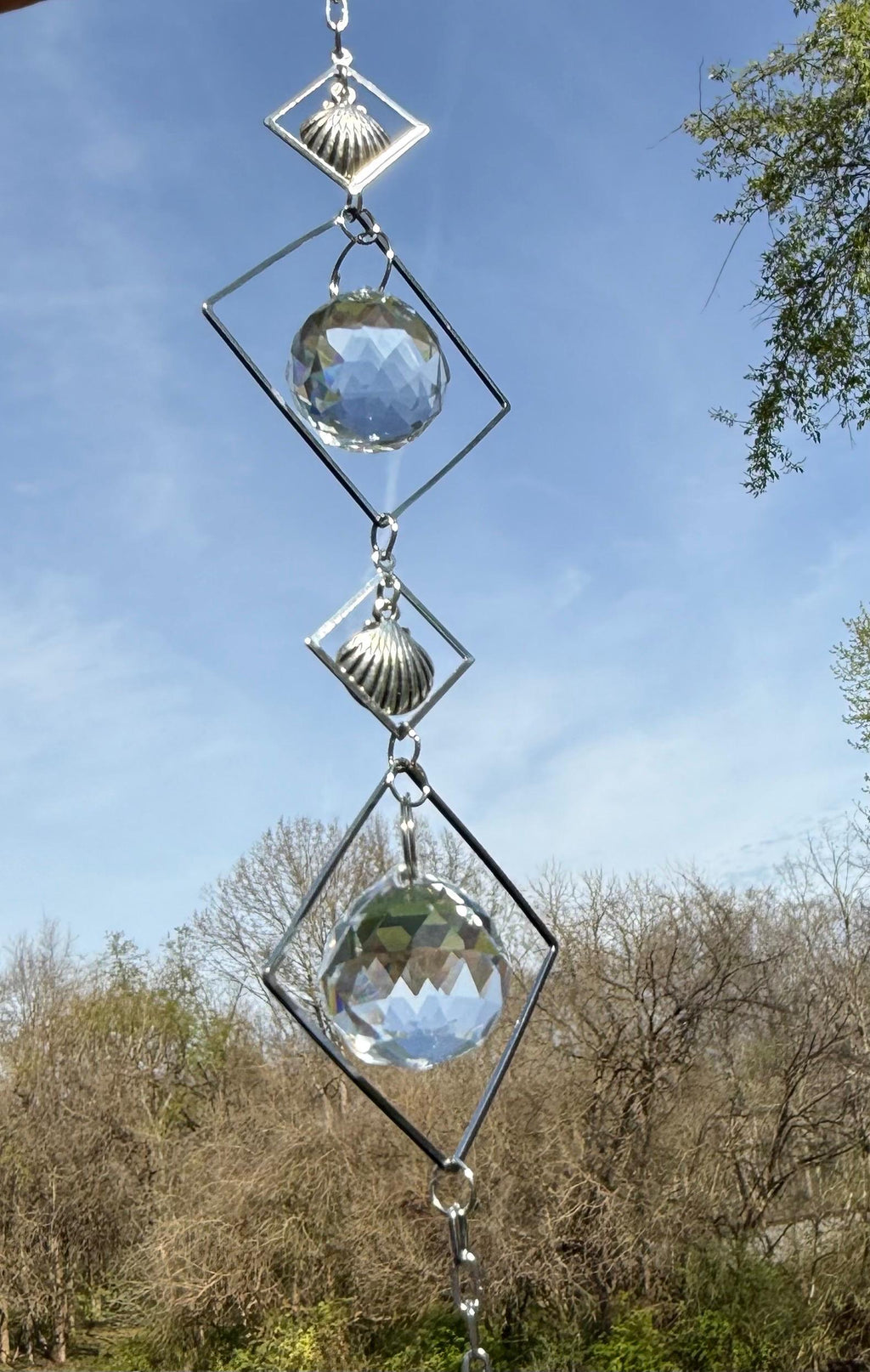 Suncatcher, Silver Shell Charms