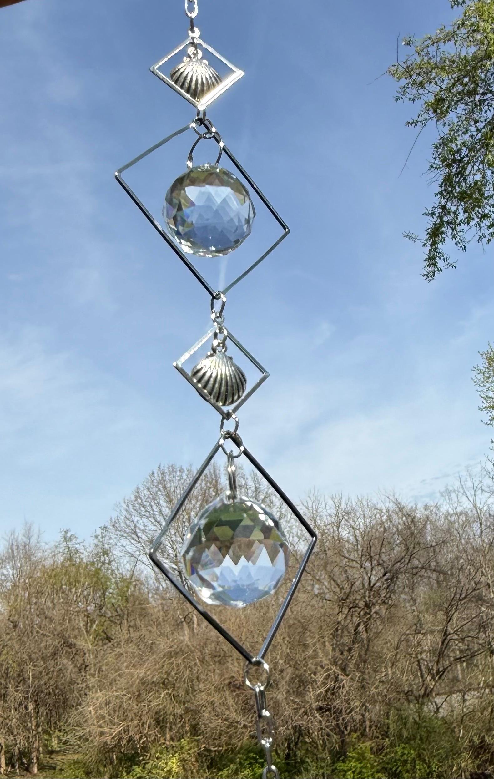 Suncatcher, Silver Shell Charms - Providing Endless Colors