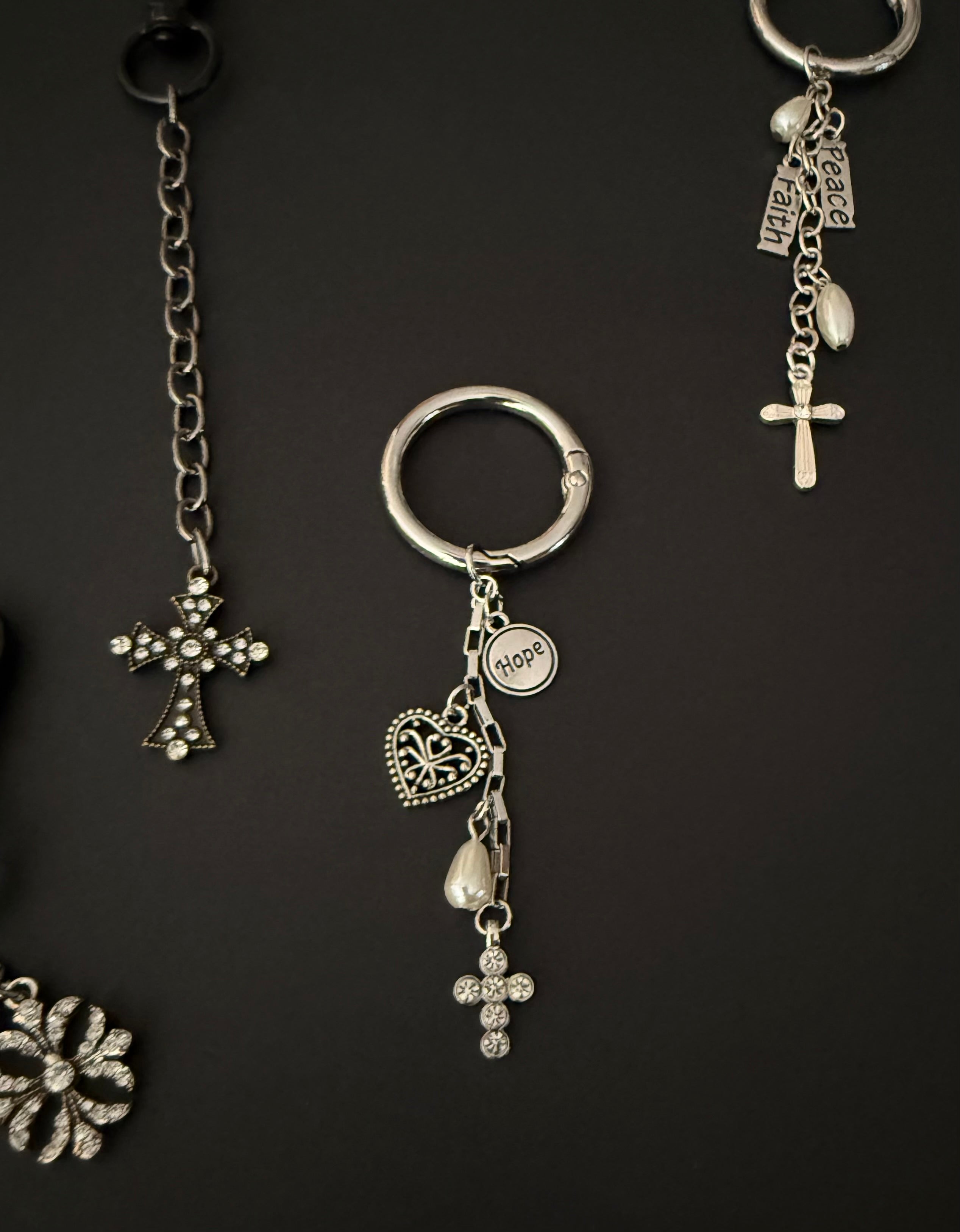 Hope Cross Keychain