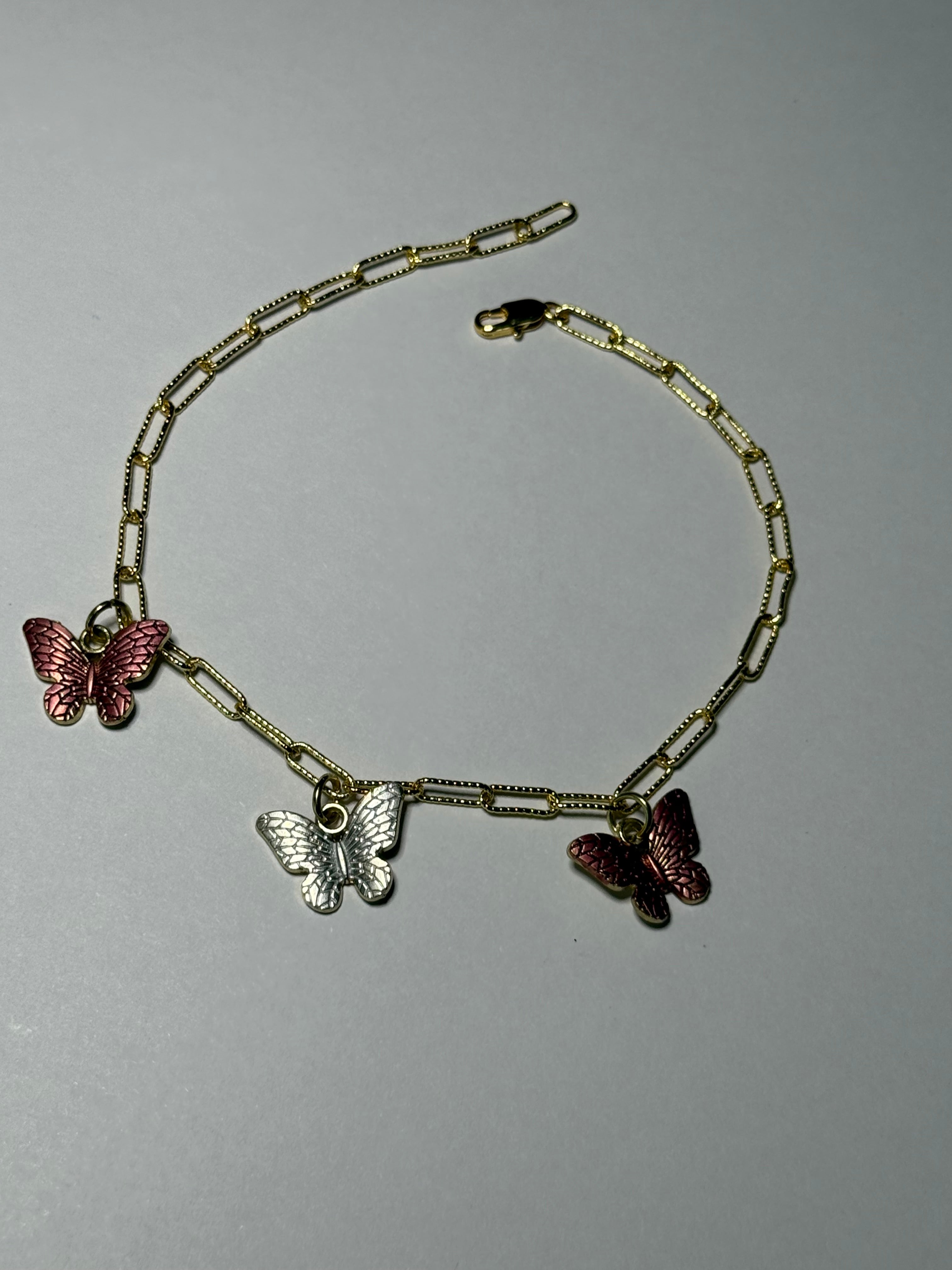 Anklet with Butterfly Charm