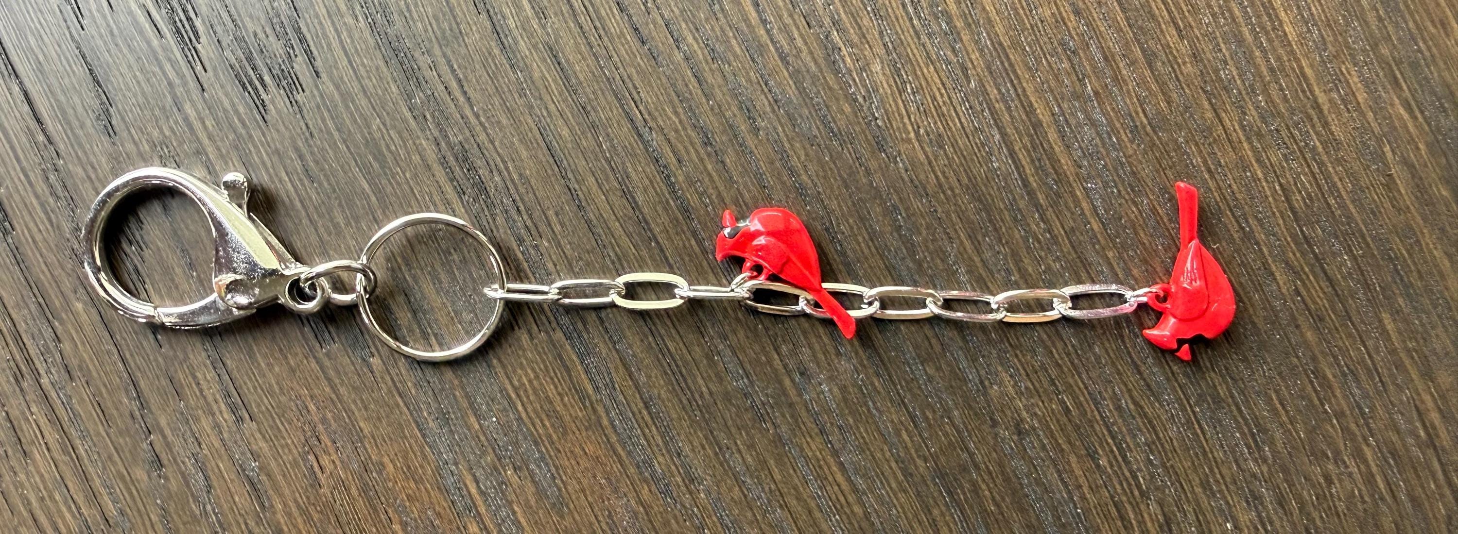 Cardinal Bag Charm or Keychain
