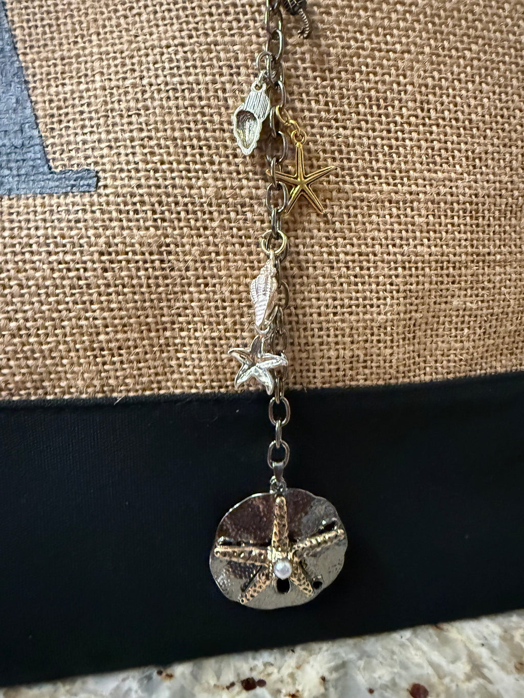 Sand Dollar Charm for Bag or Car