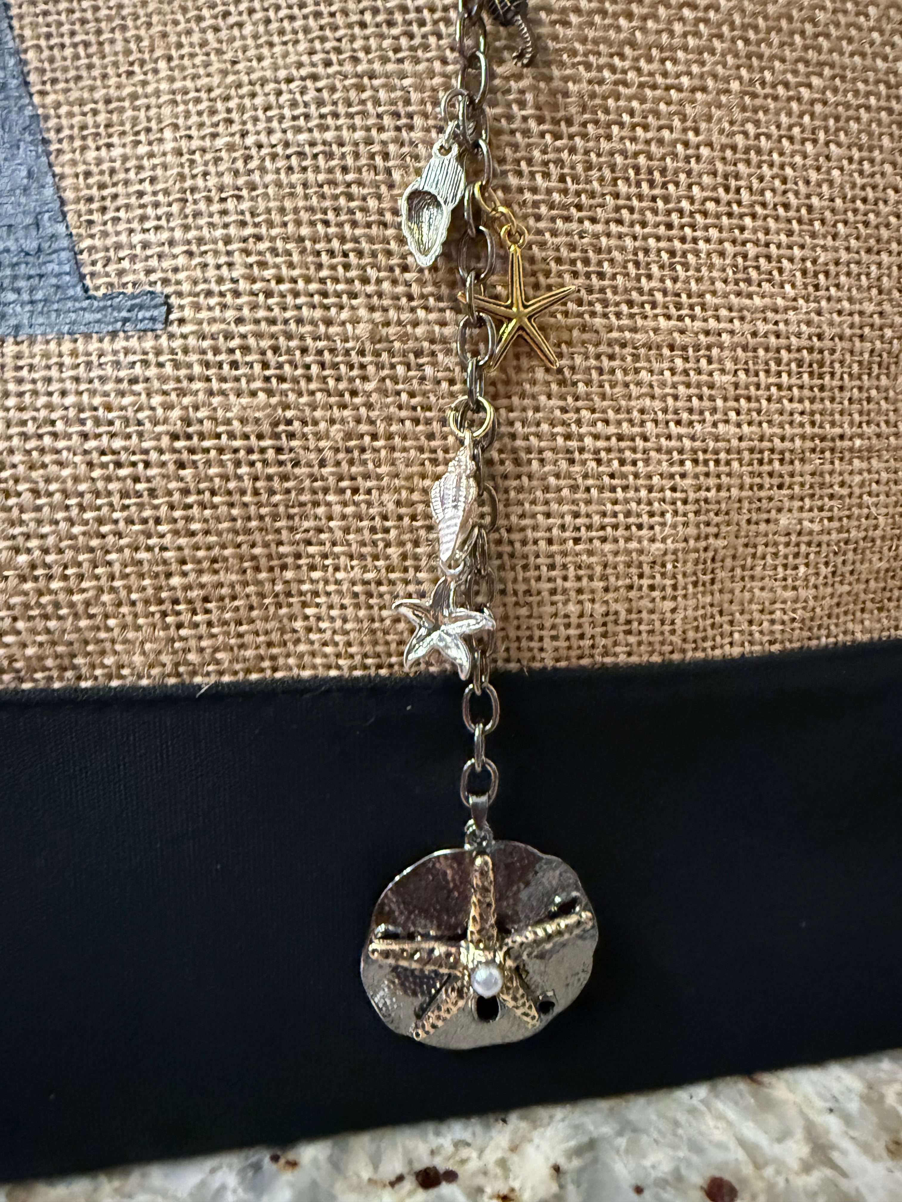 Sand Dollar Charm for Bag or Car