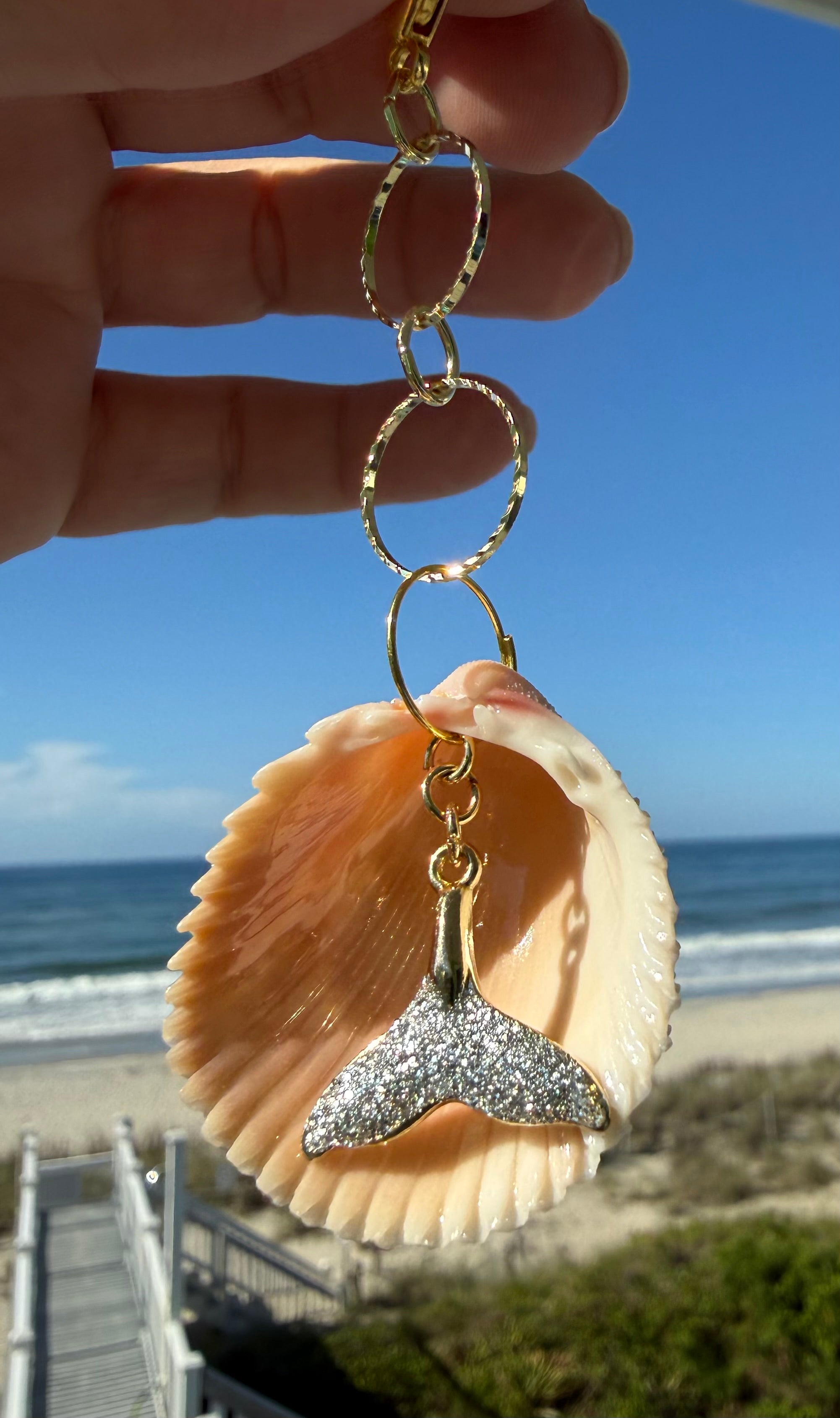 Mermaid Tail Keychain or Bag Charm