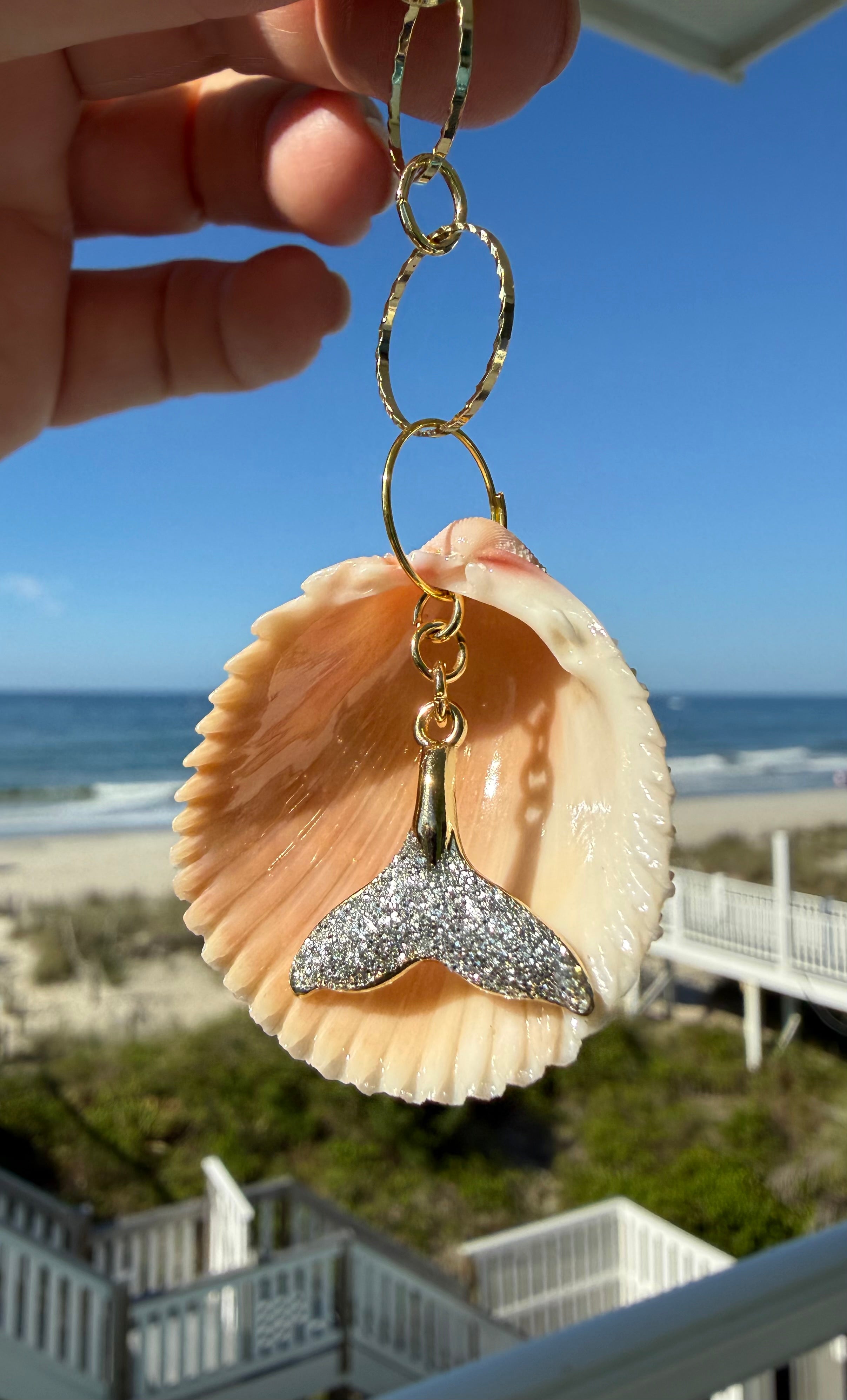 Mermaid Tail Keychain or Bag Charm
