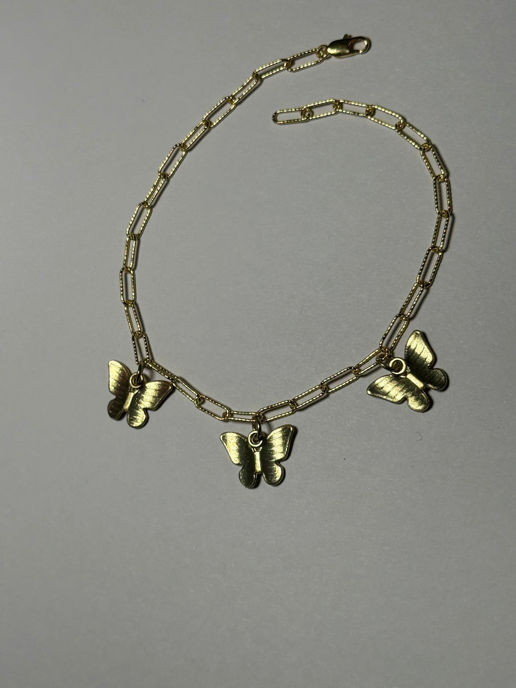 Anklet with Butterfly Charm