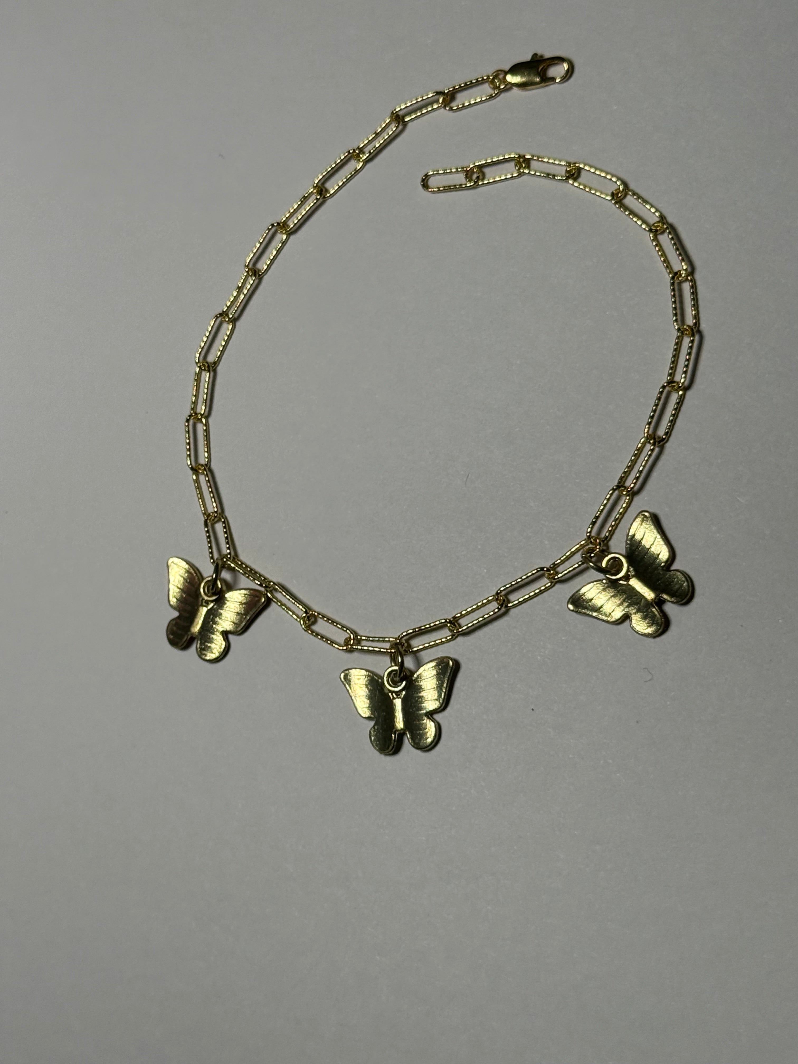 Anklet with Butterfly Charm