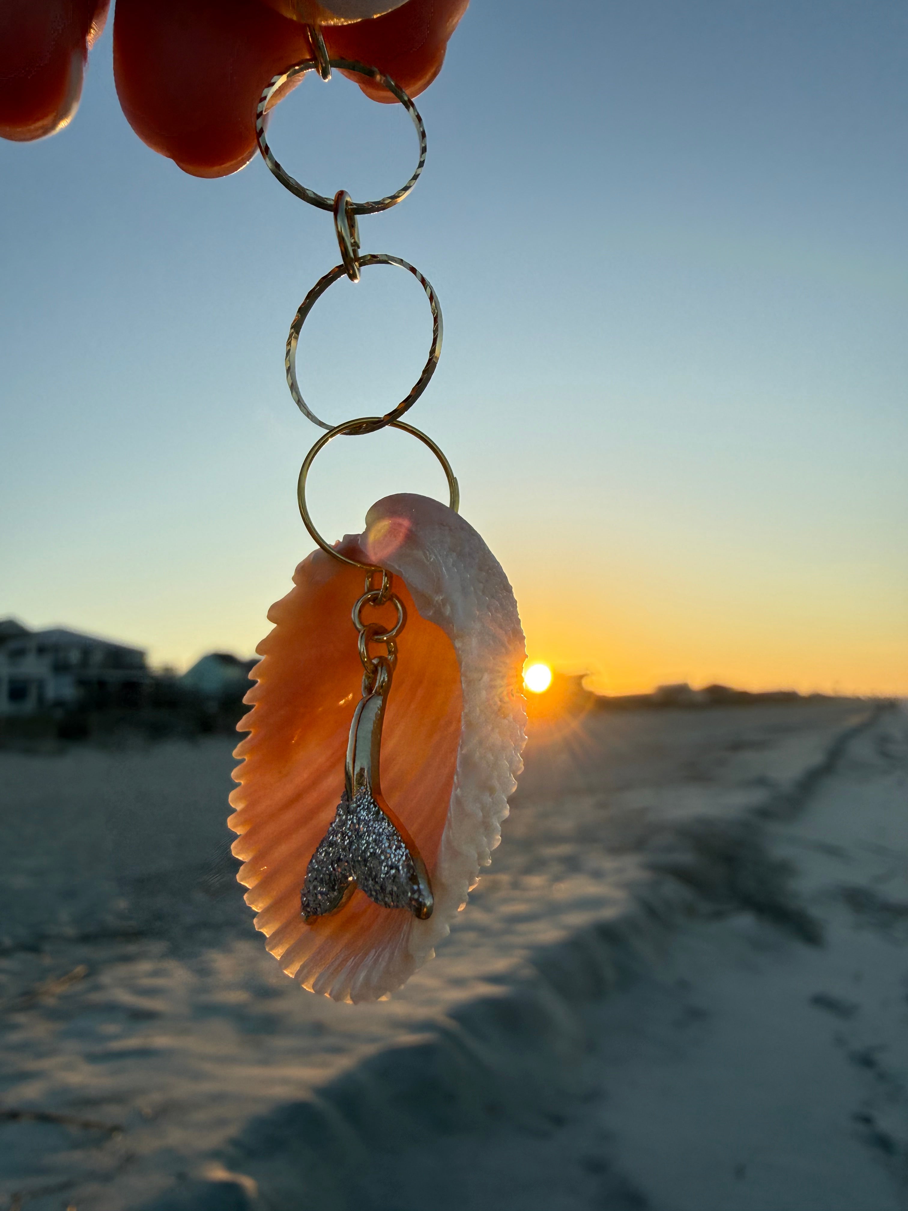 Mermaid Tail Keychain or Bag Charm