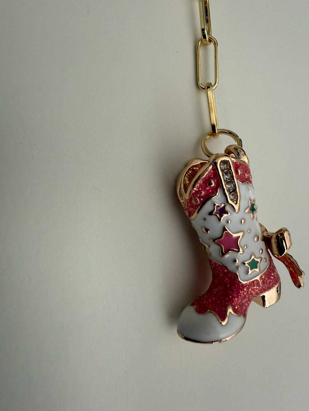 Cowgirl Boot ~ Pink with Stars