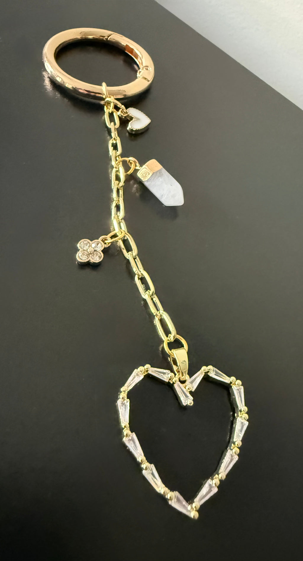 Crystal Heart Keychain