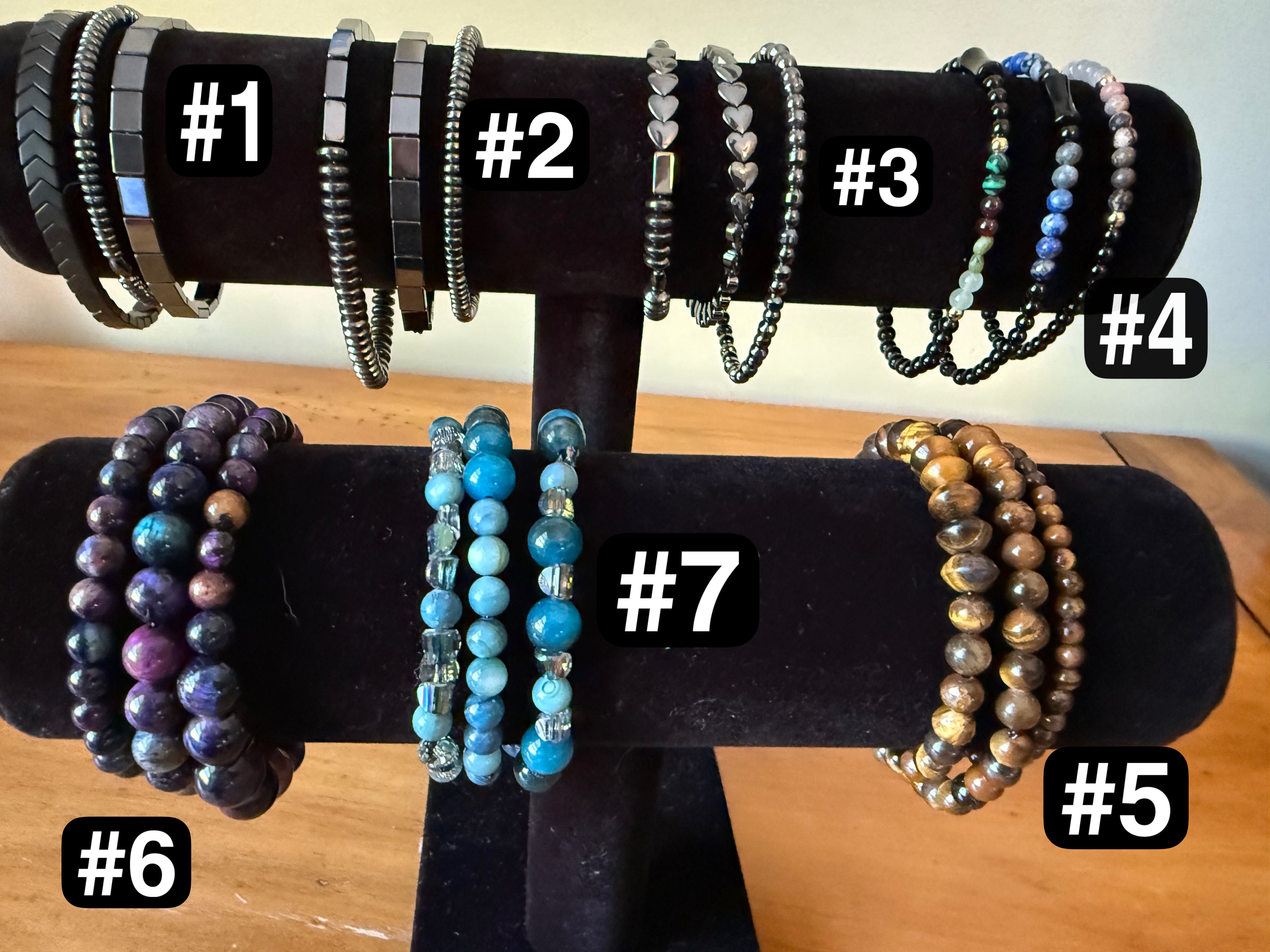 Blue Jasper (#7) set of 3