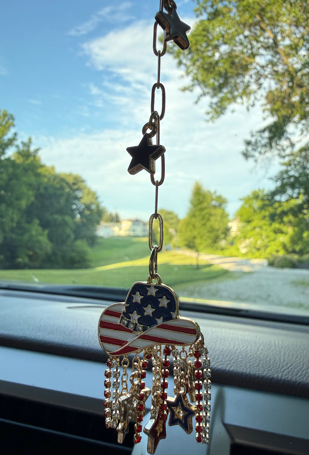 Cowboy Hat USA Car Charm