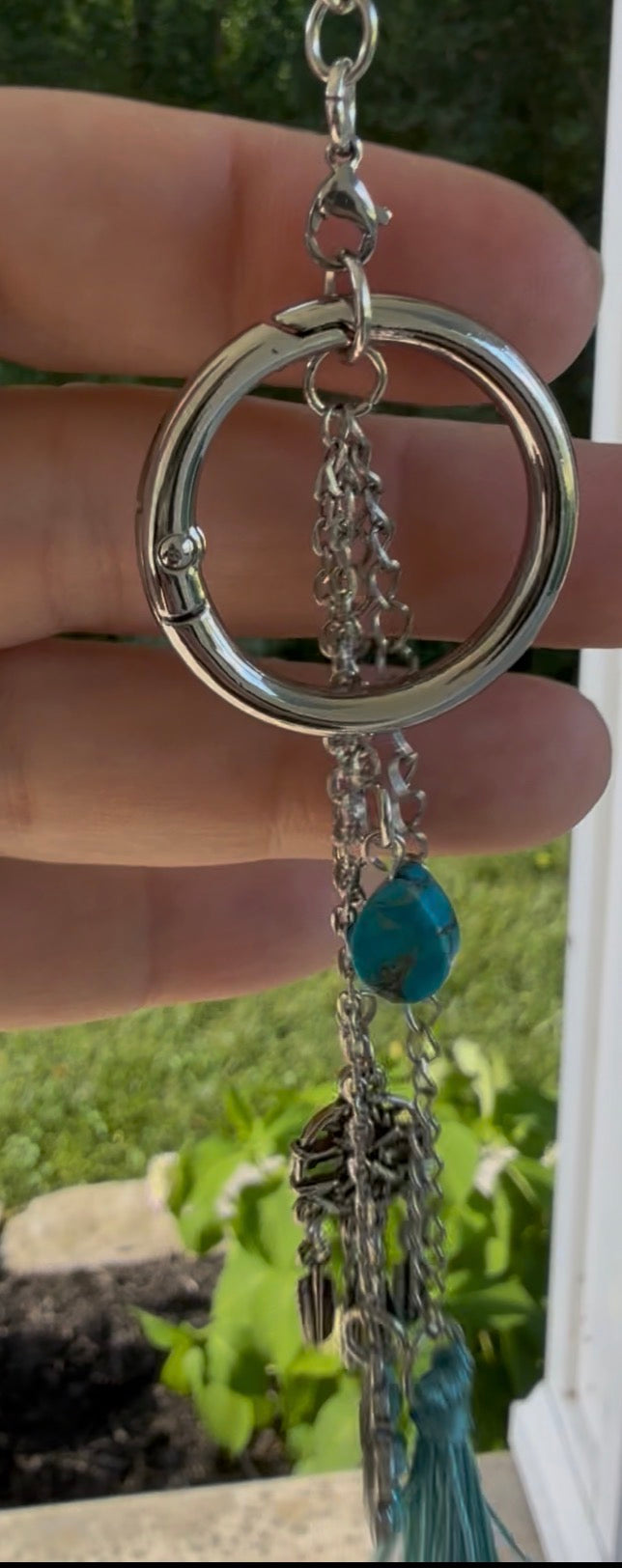 Dream Catcher Bag Charm (turquoise)