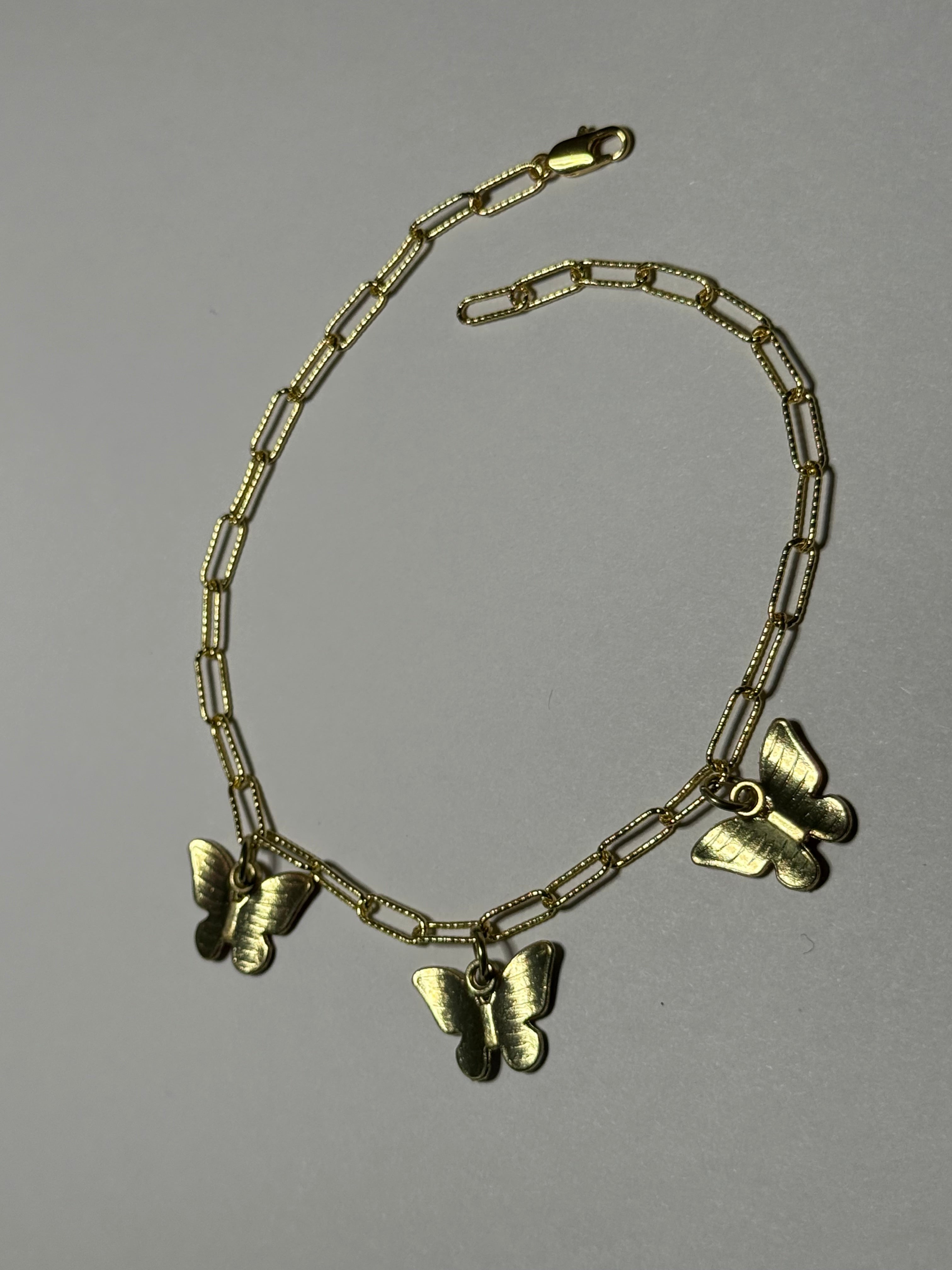 Anklet with Butterfly Charm