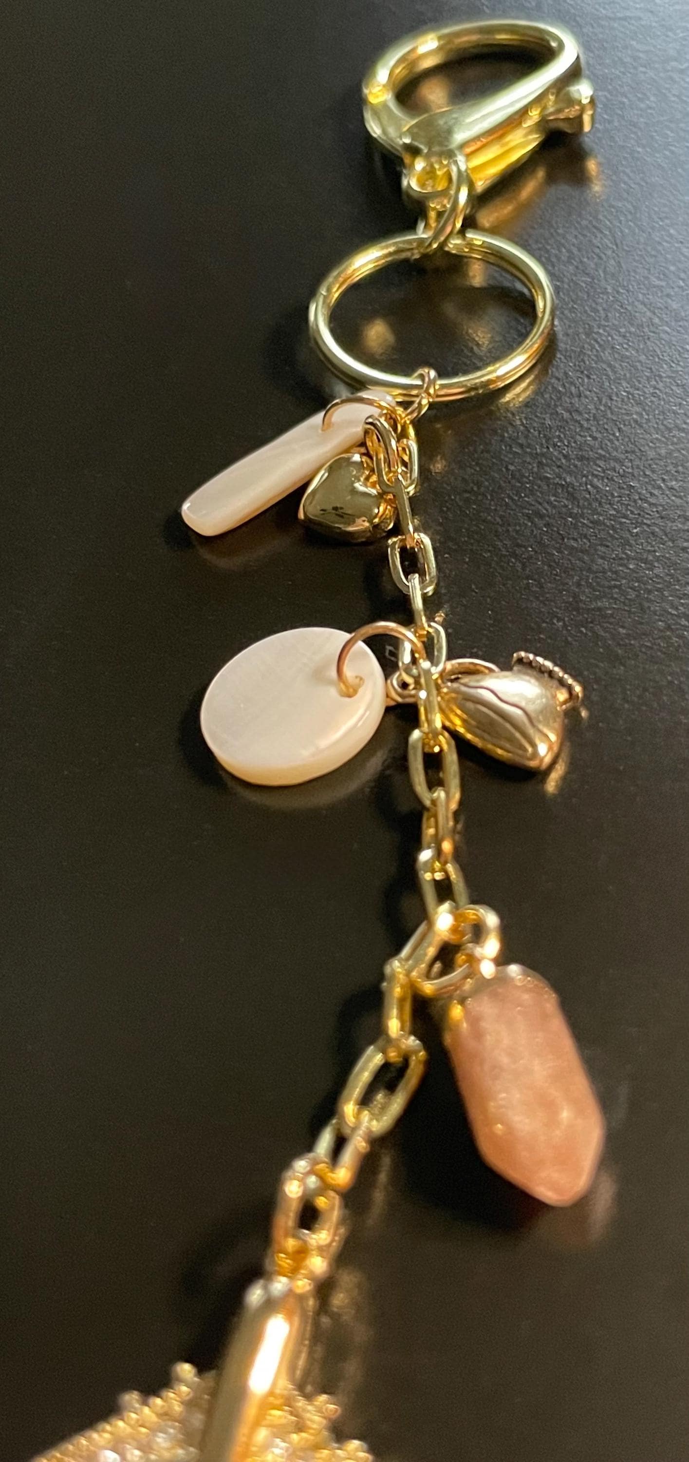 Airplane & Crystal, Bag Charm or Key Chain… Perfect for your traveling bag!