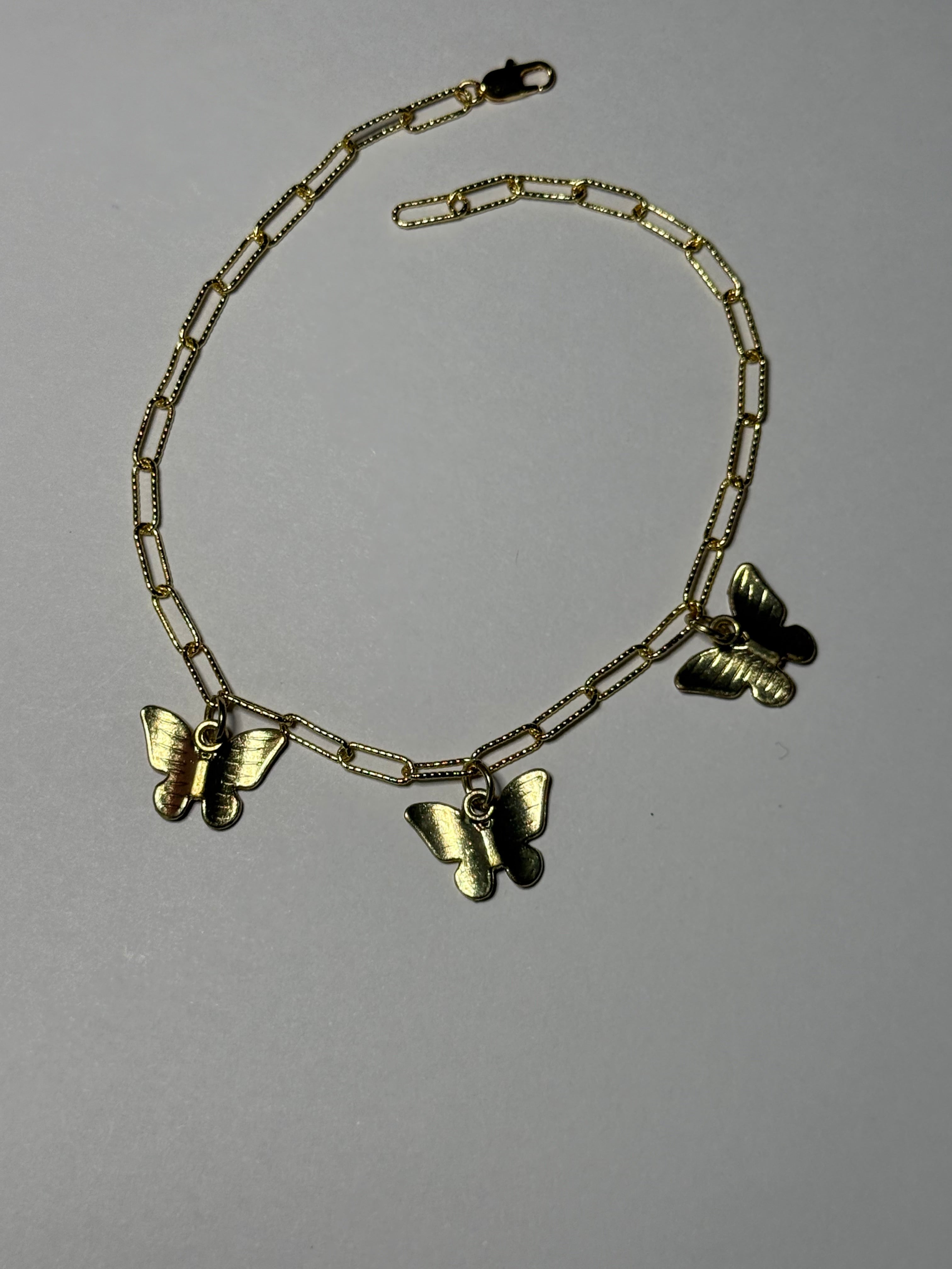 Anklet with Butterfly Charm