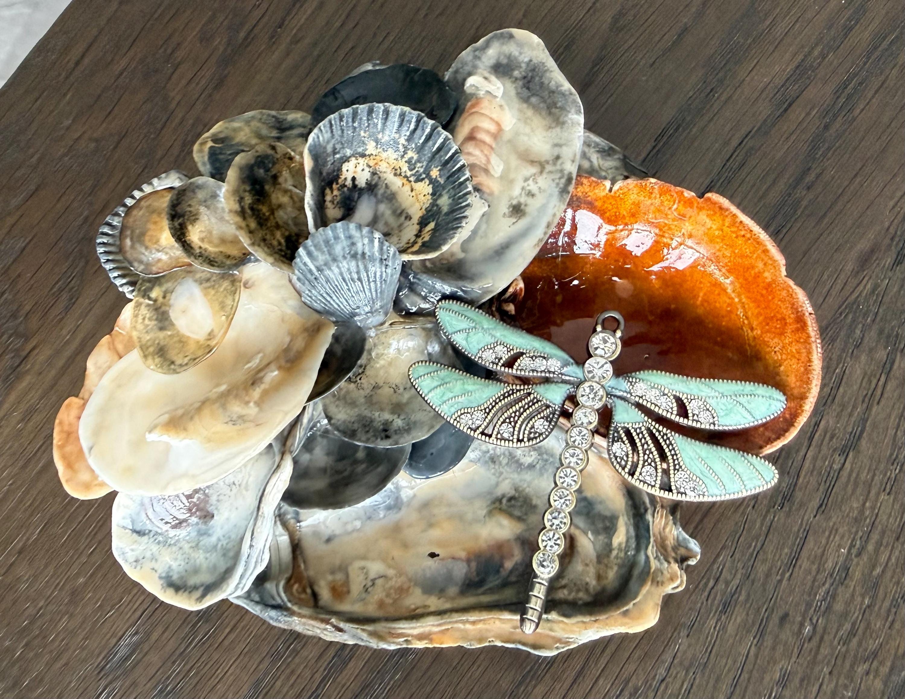 Shell Decor, Color Variation/  Dragonfly optional