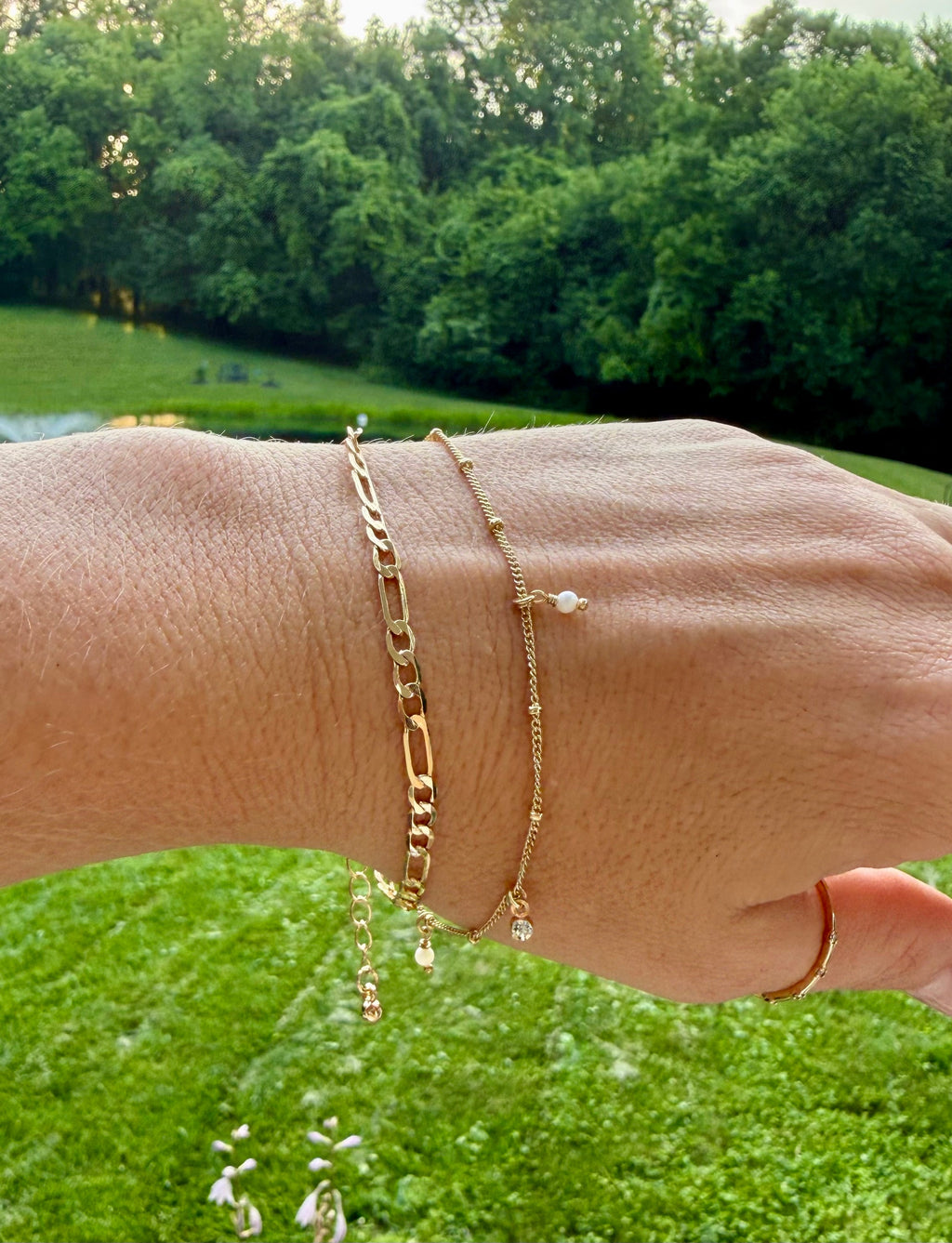 Double Layered Gold Bracelet