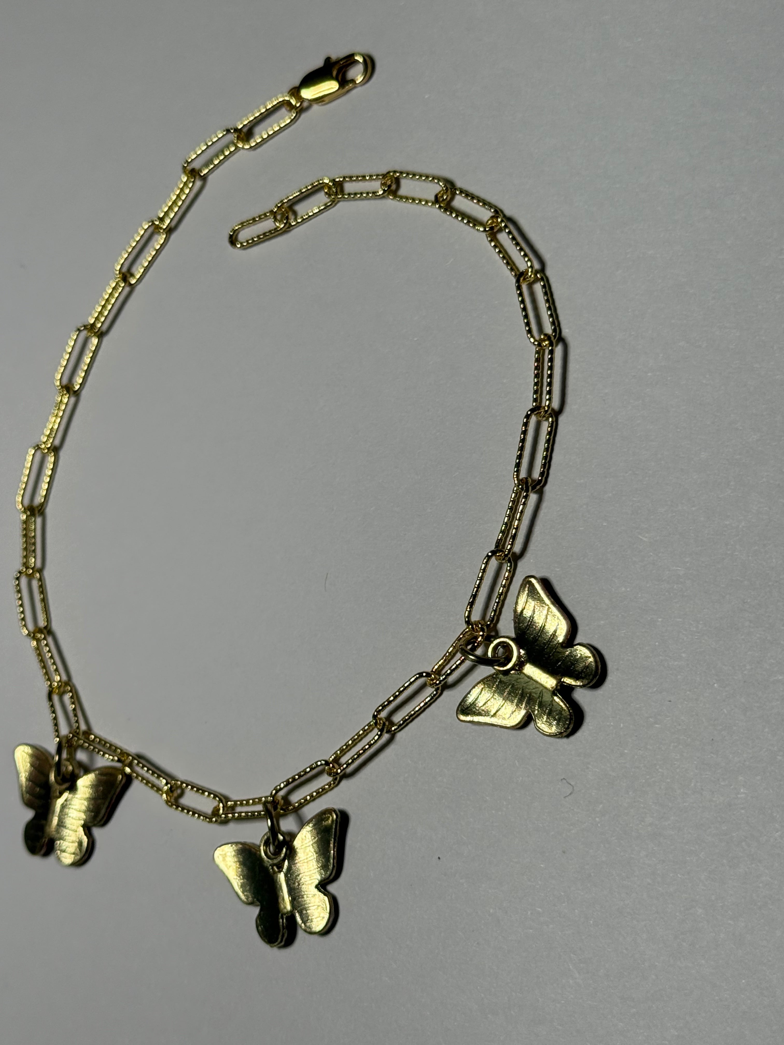 Anklet with Butterfly Charm