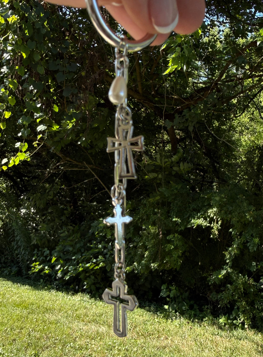 Triple Cross Keychain