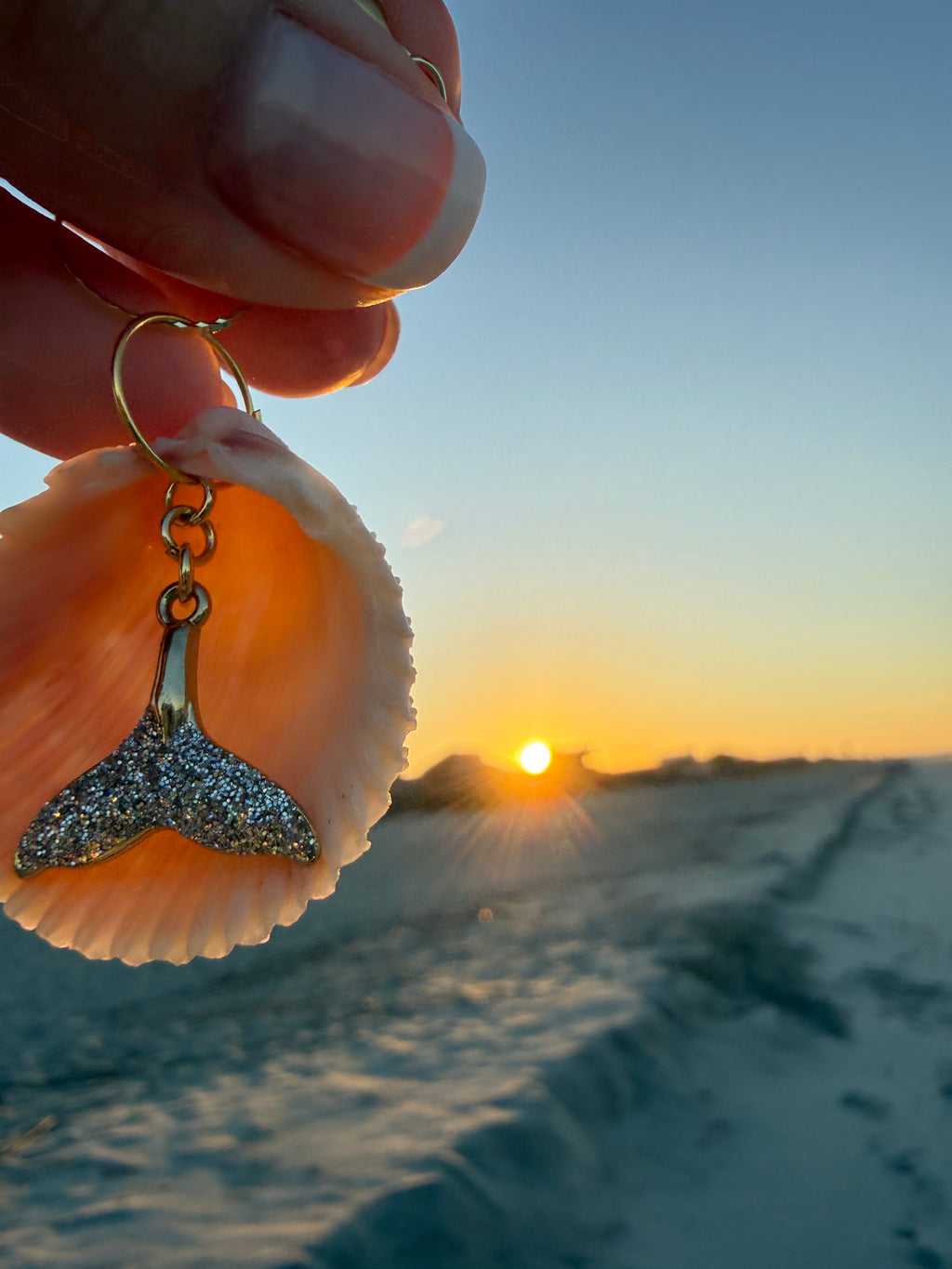 Mermaid Tail Keychain or Bag Charm