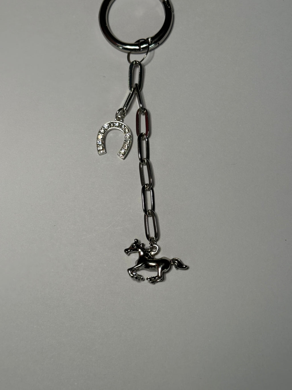 Horse & Horseshoe Keychain