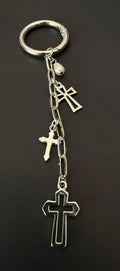 Triple Cross Keychain