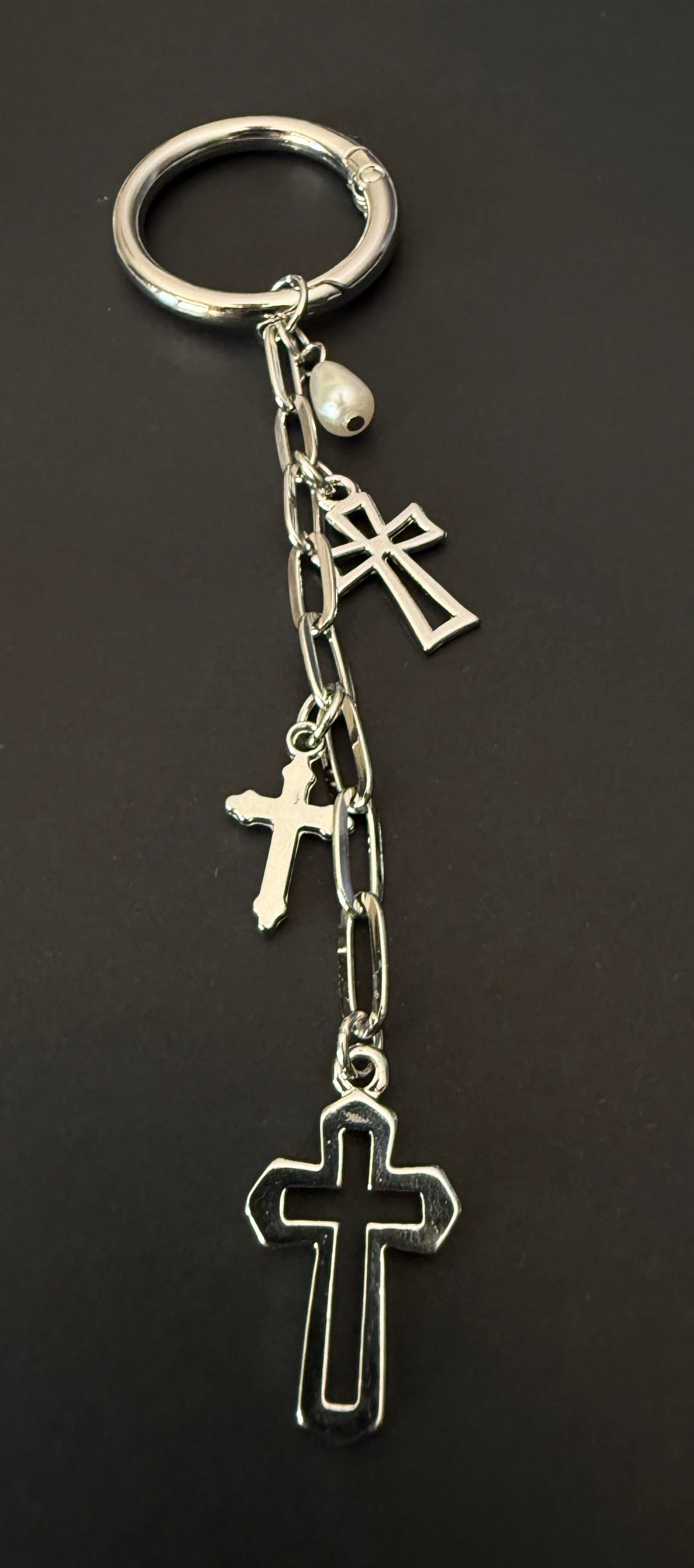 Triple Cross Keychain