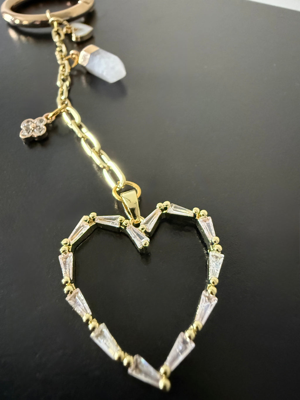 Crystal Heart Keychain