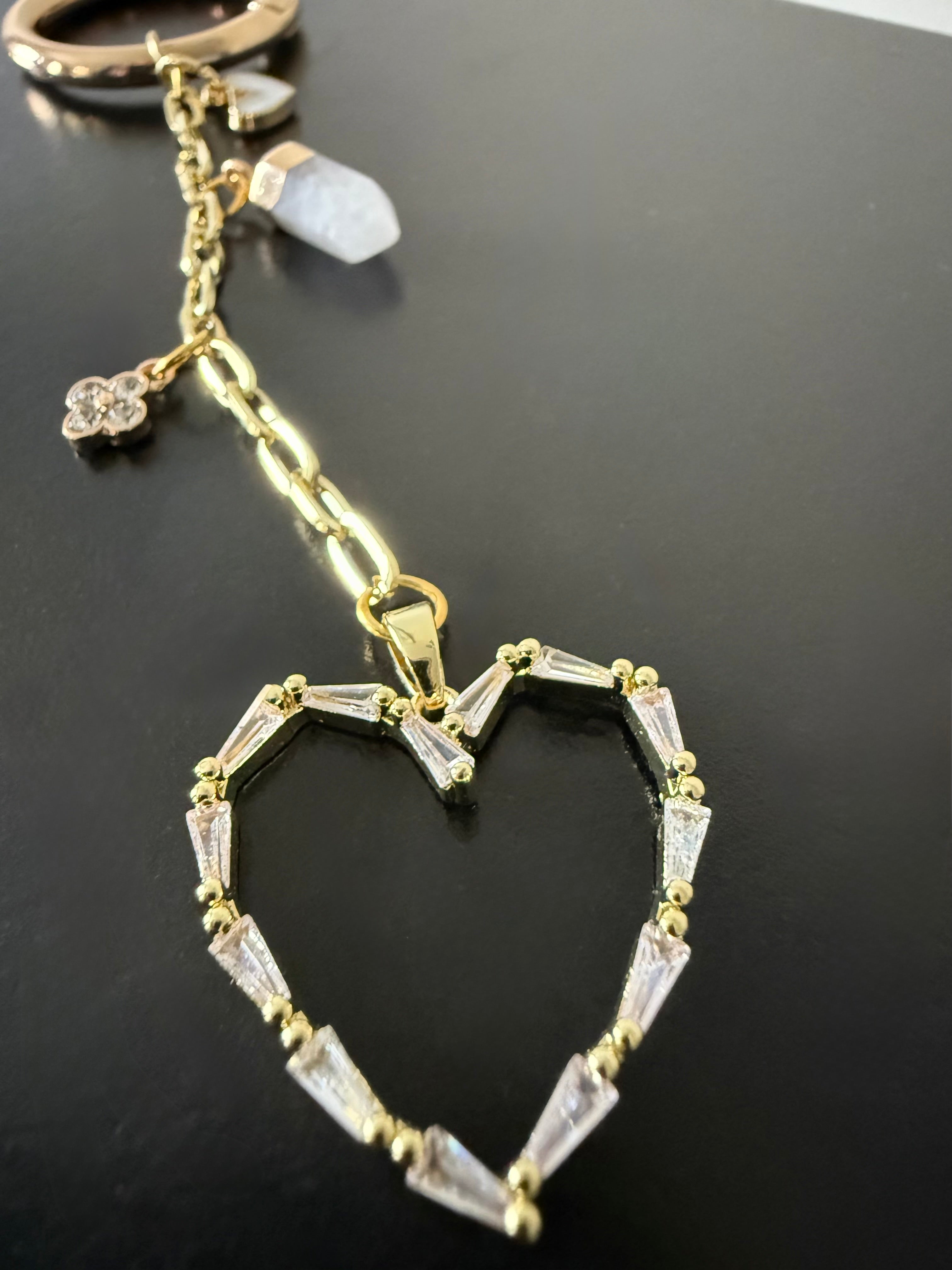 Crystal Heart Keychain