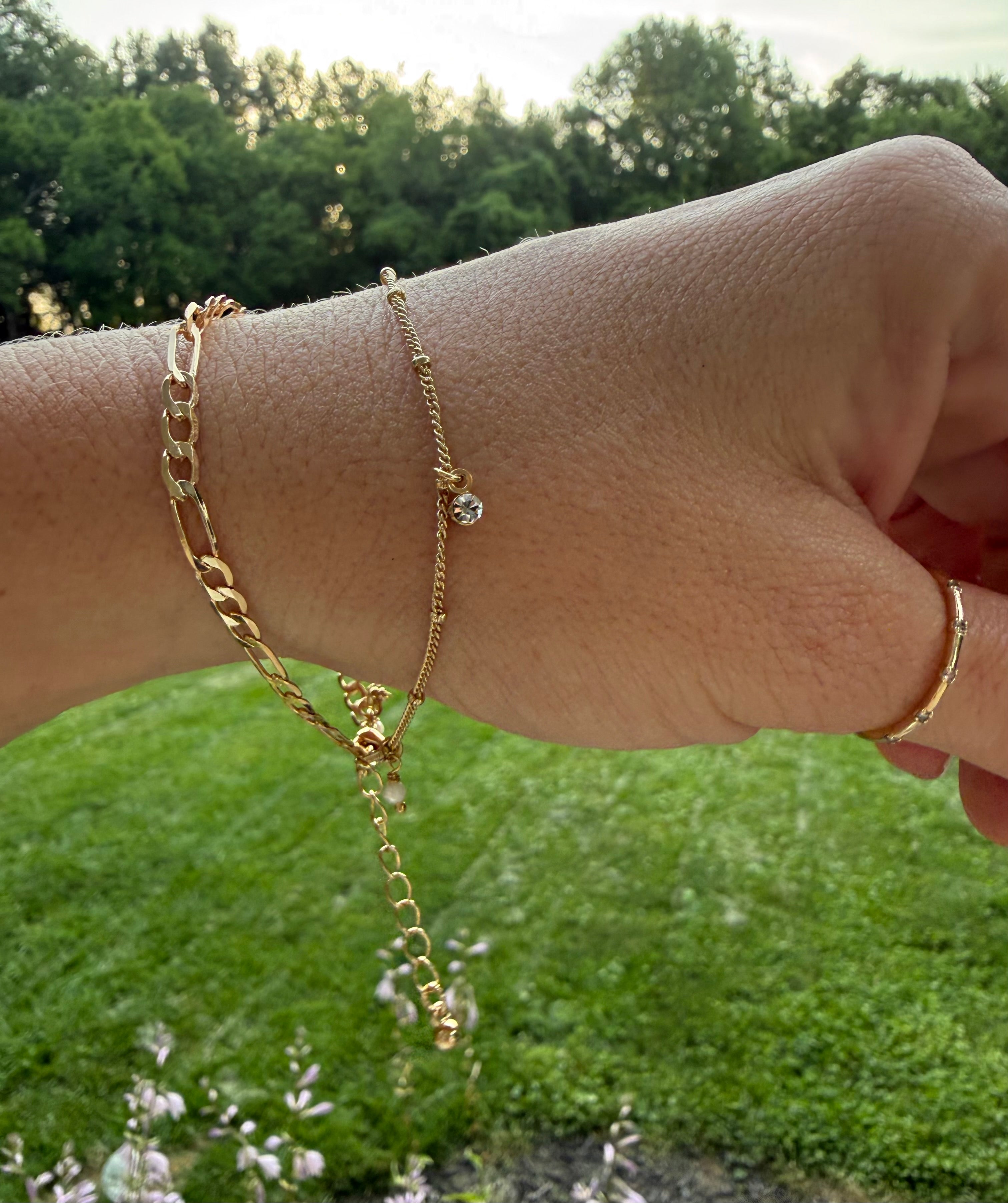 Double Layered Gold Bracelet