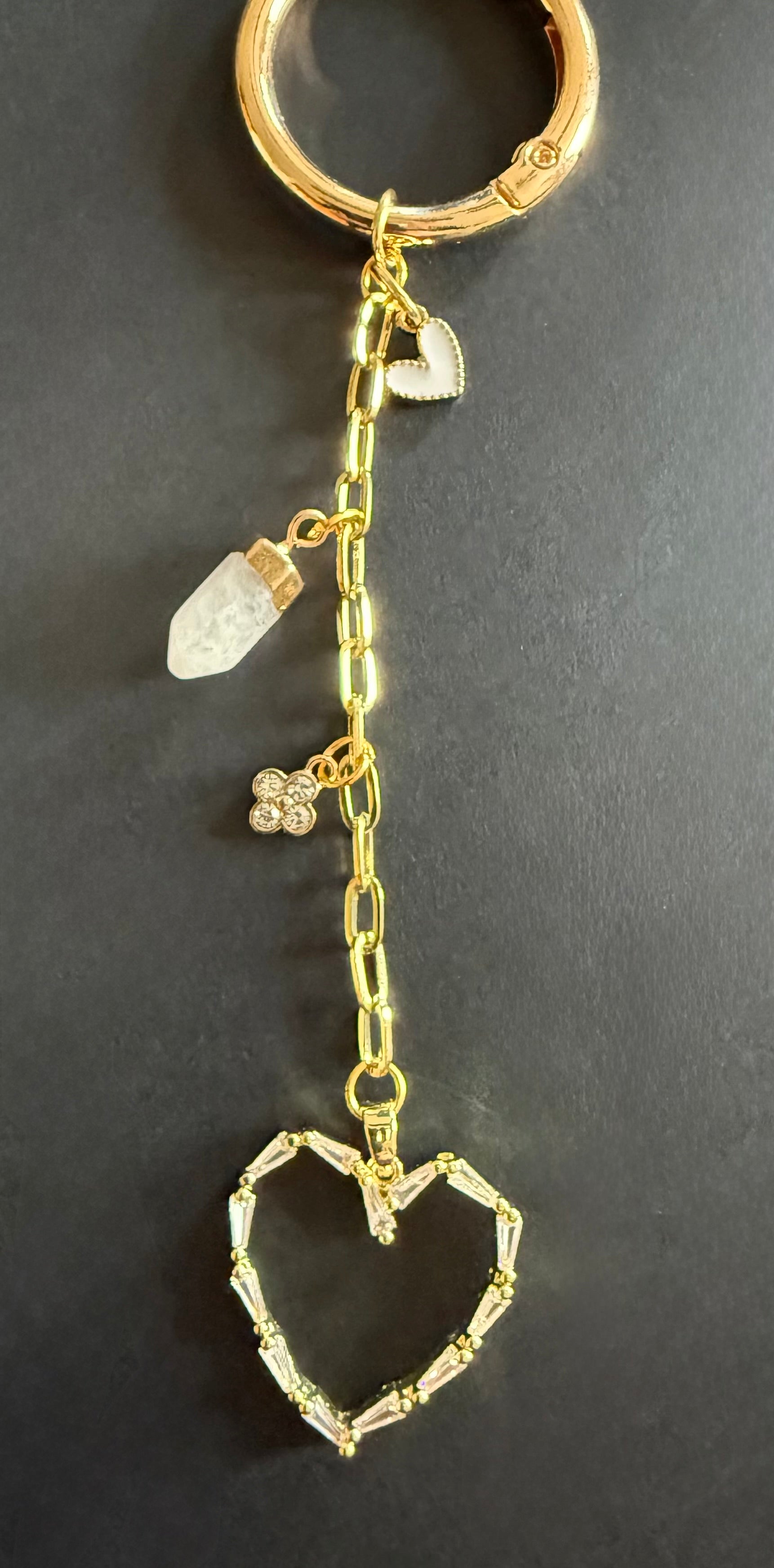 Crystal Heart Keychain