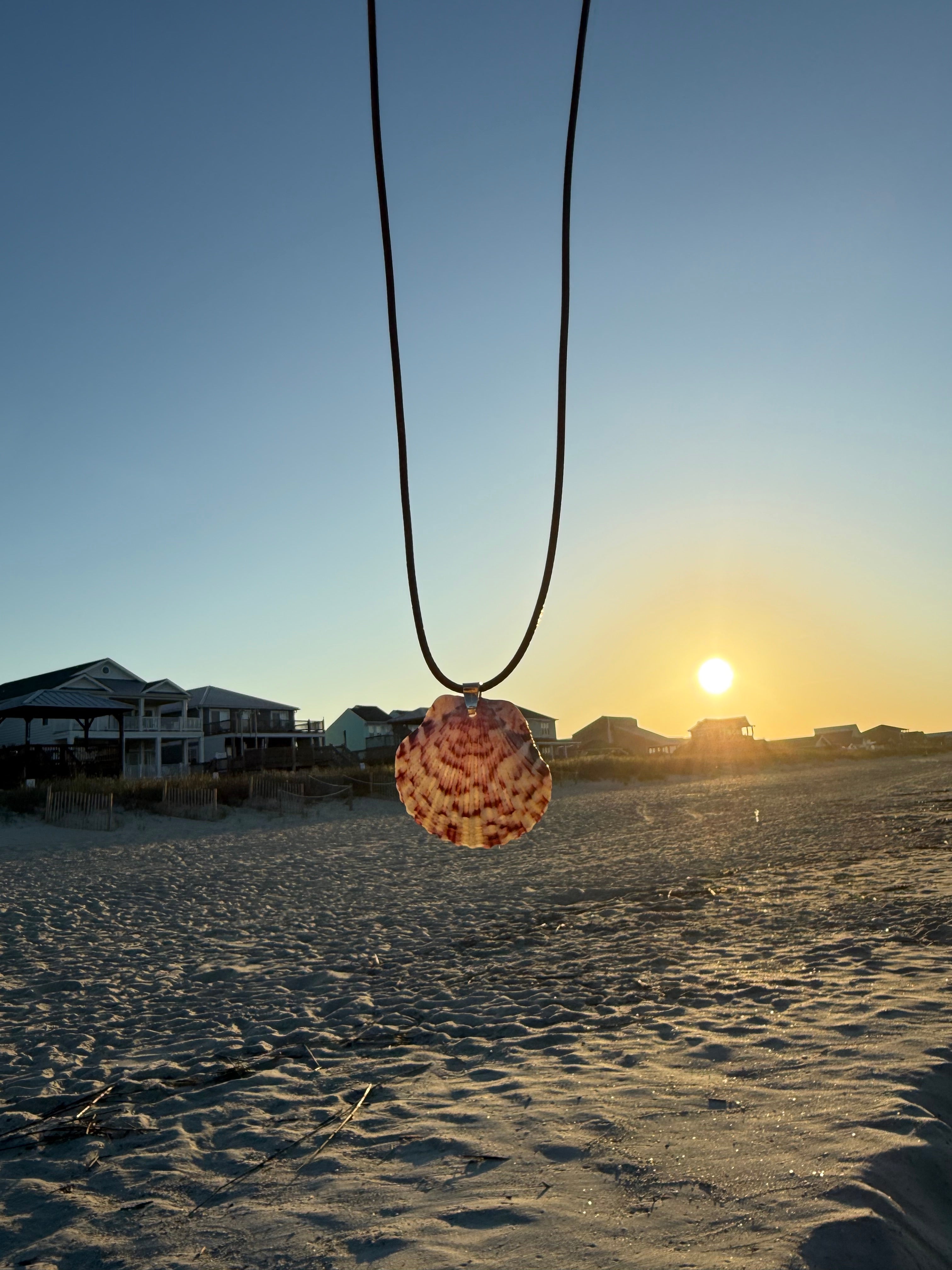 Pink Scallop Necklace