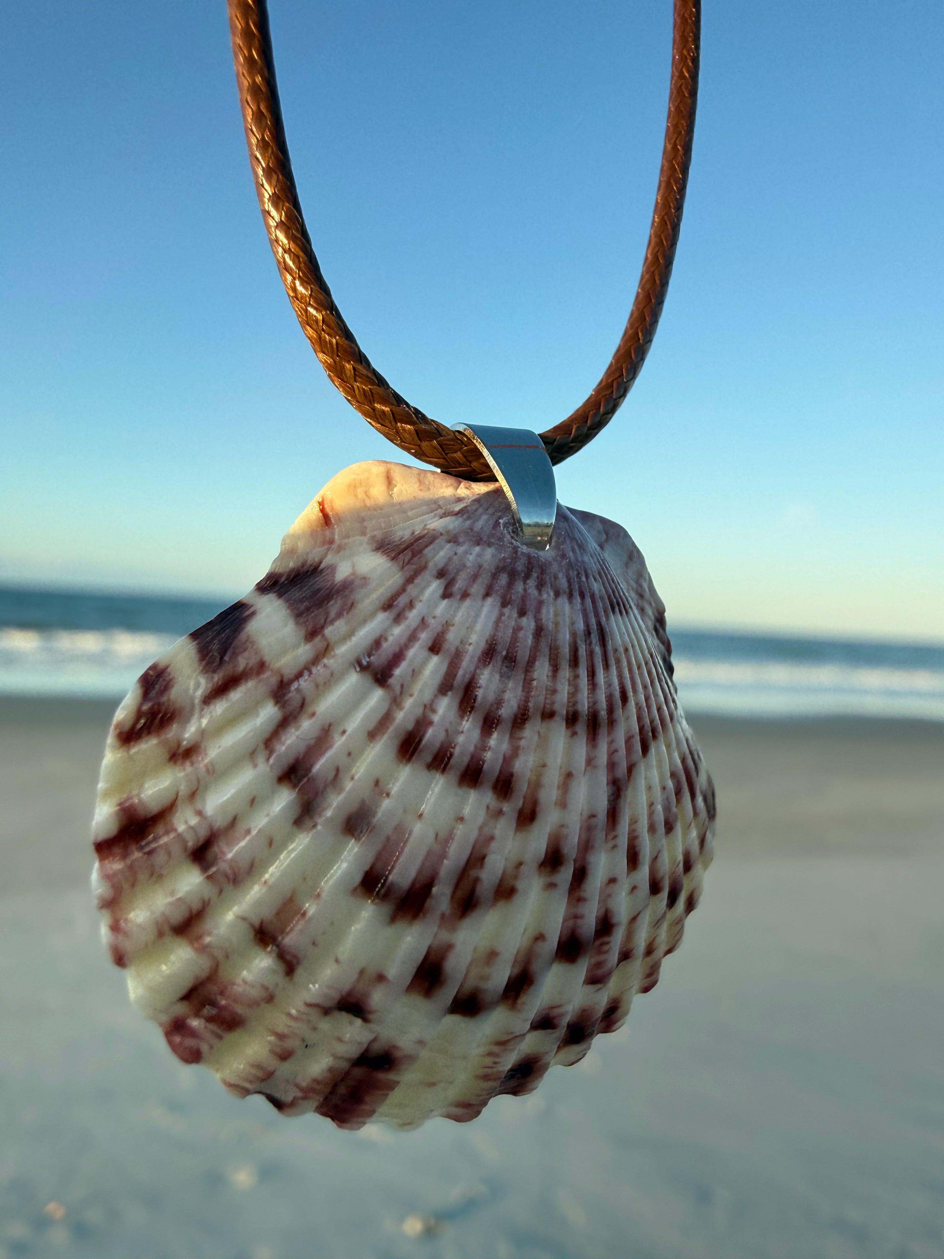 Pink Scallop Necklace