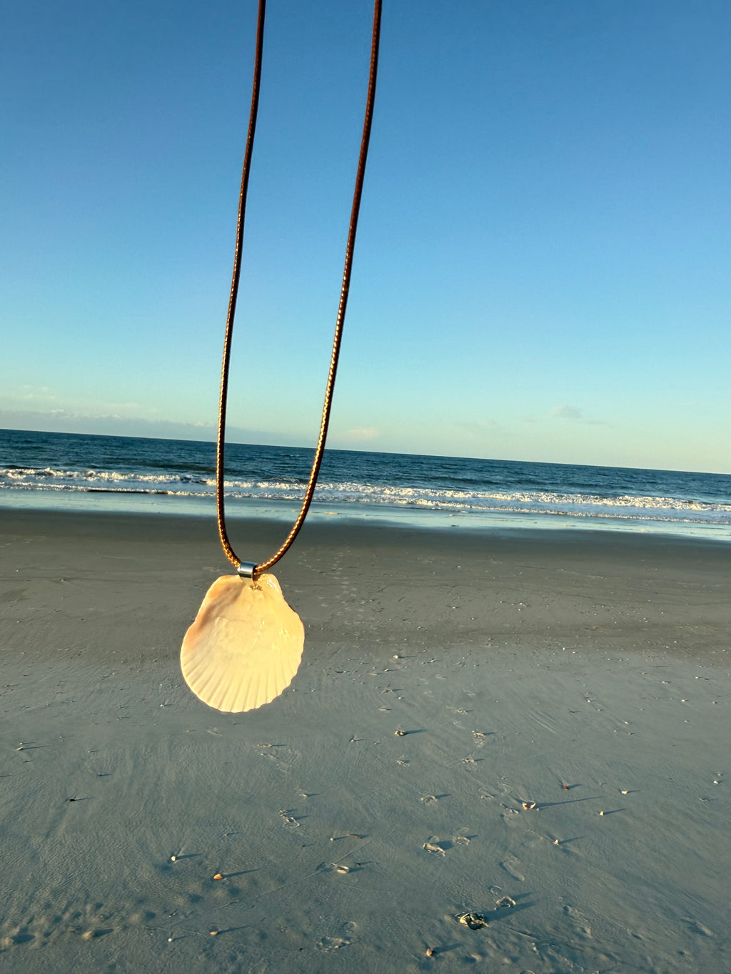 Pink Scallop Necklace