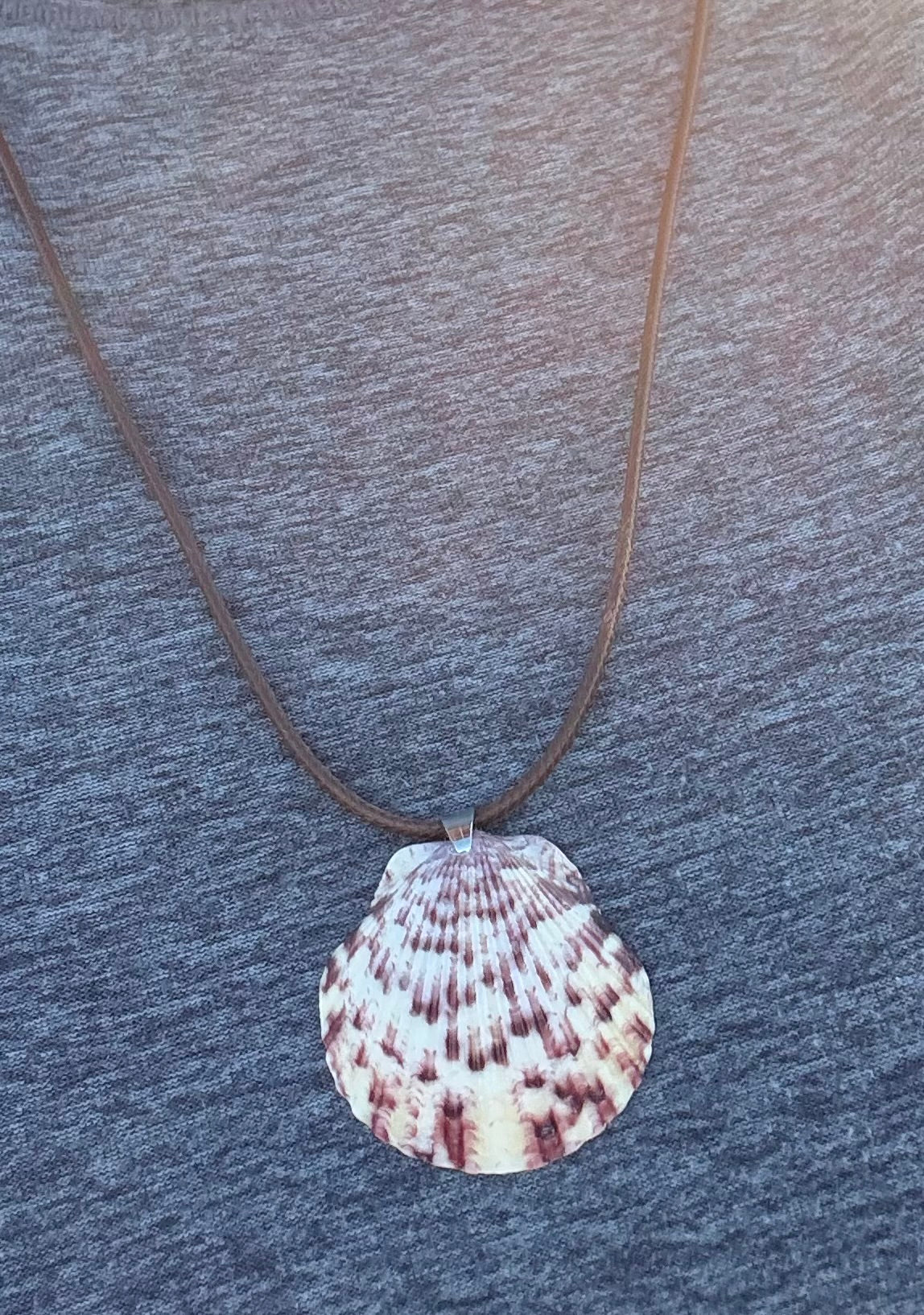 Pink Scallop Necklace