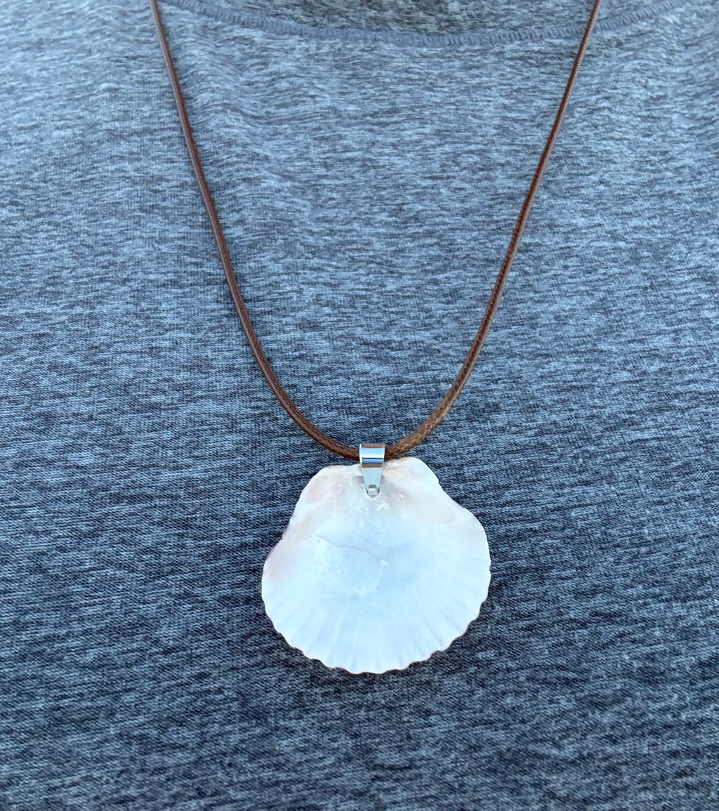 Pink Scallop Necklace