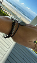Grey Shell, Tourmaline, Onyx, Malachite (#10) set of 3
