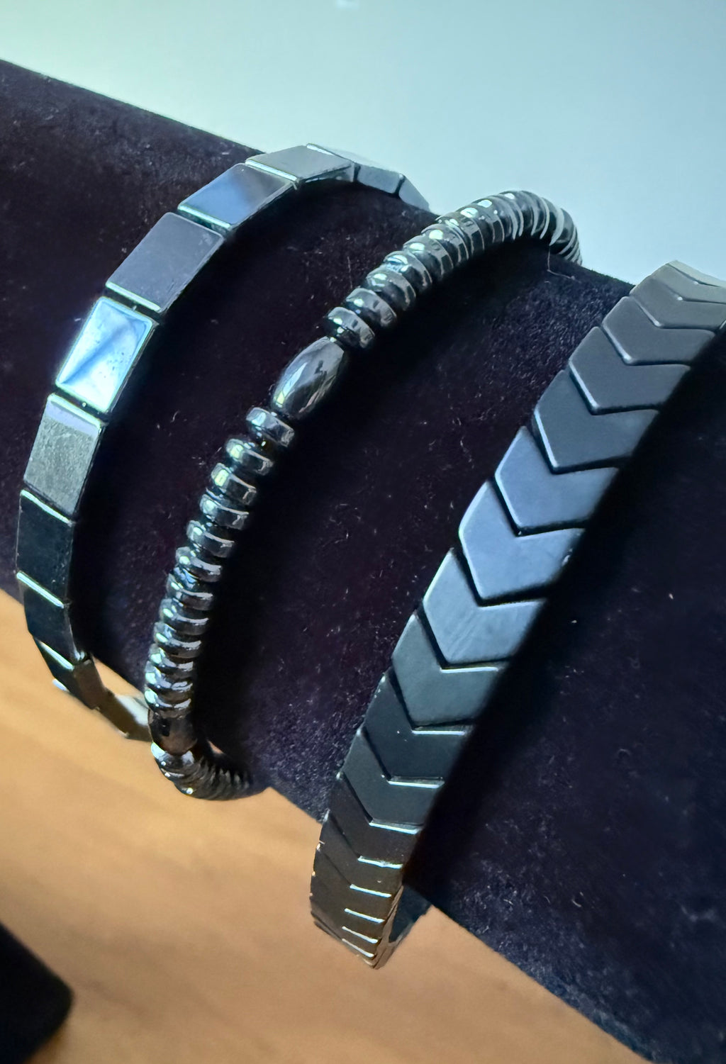 Hematite Plated (#1) set of 3